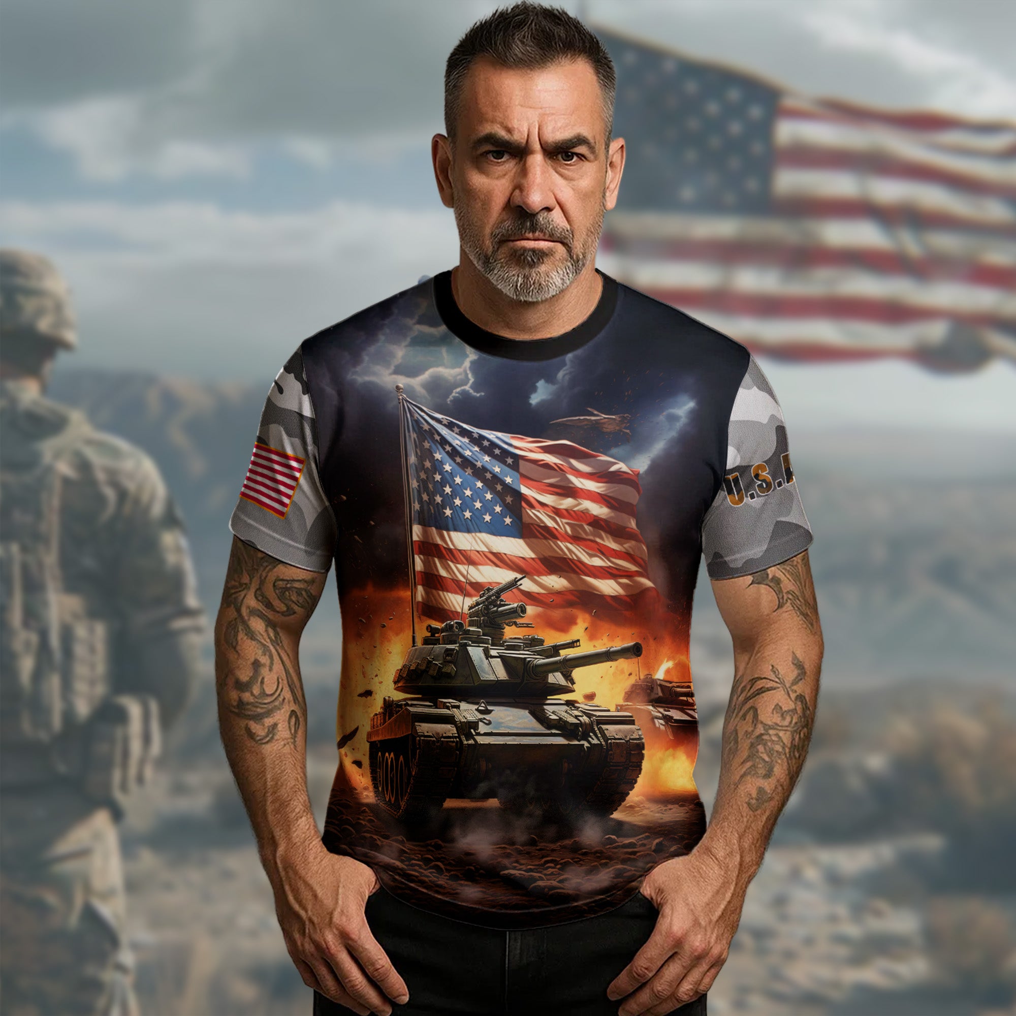 Amor U.S. Army Love Loyalty All-over Print T-Shirt