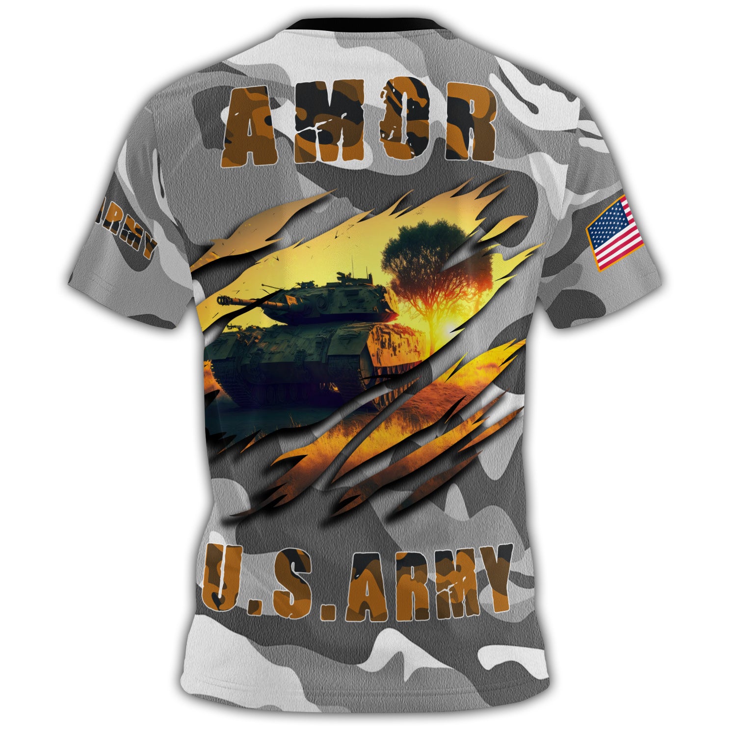 Amor U.S. Army Love Loyalty All-over Print T-Shirt
