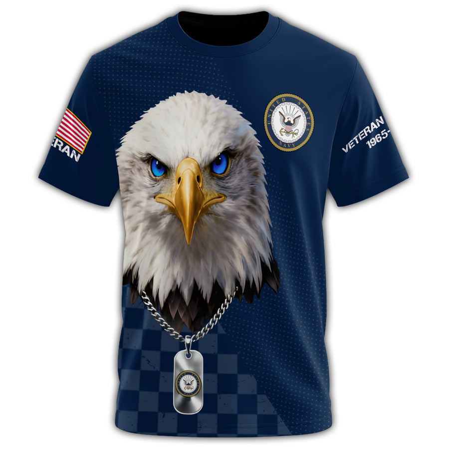 US Navy Veteran Service All-over Print T-Shirt