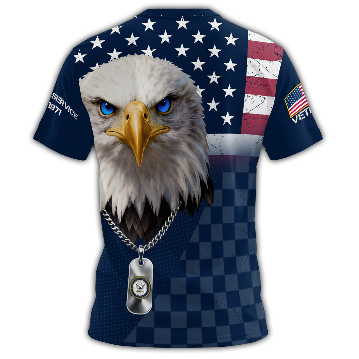 US Navy Veteran Service All-over Print T-Shirt