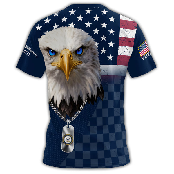 US Navy Veteran Service All-over Print T-Shirt