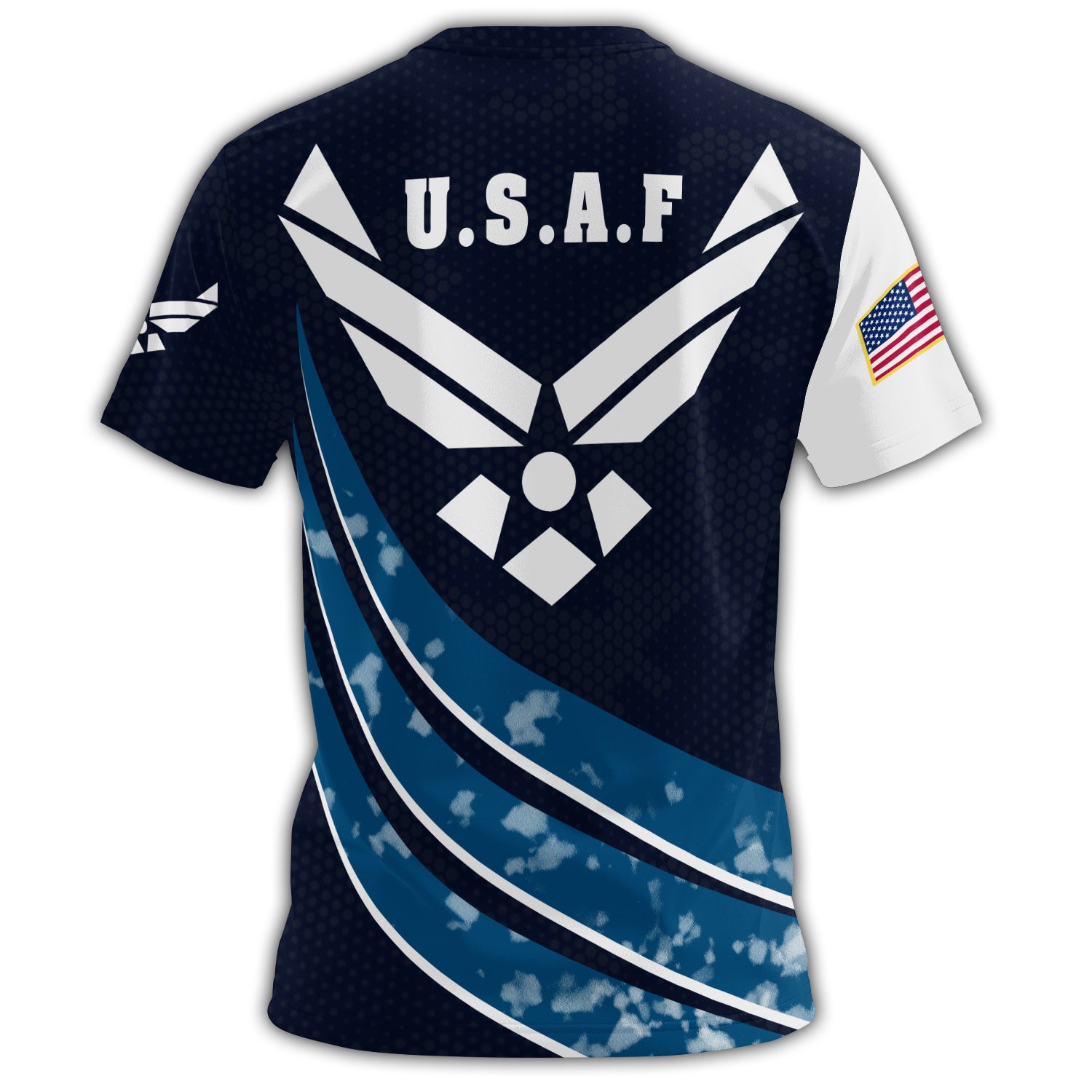 U.S.A.F Proud Wingmen of All-over Print T-Shirt
