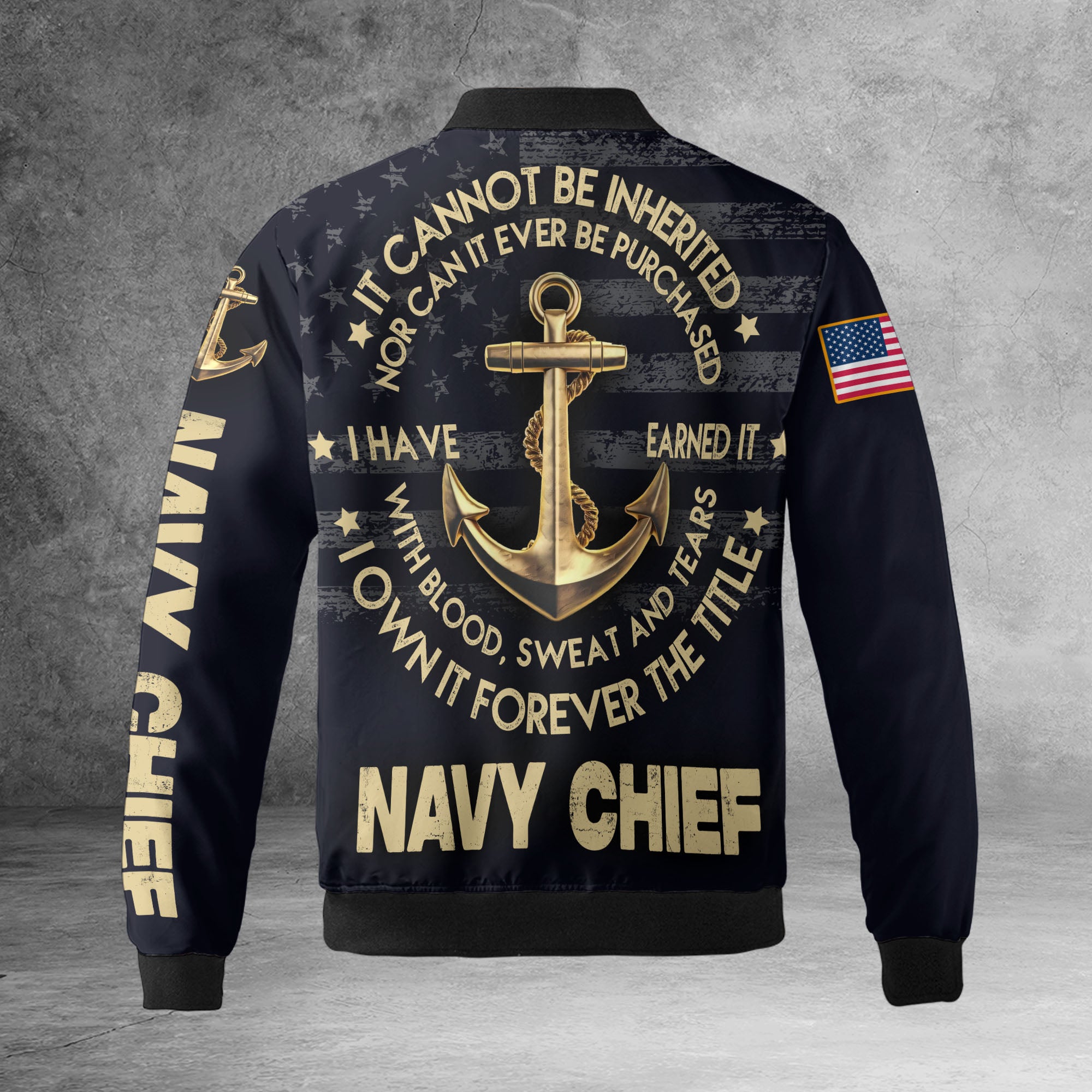 Navy Chief Pride All-over Print Bomber Jacket