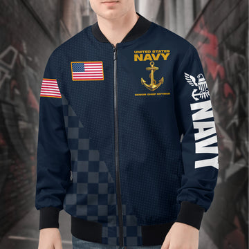U.S. Navy Senior Chief All-over Print Bomber Jacket