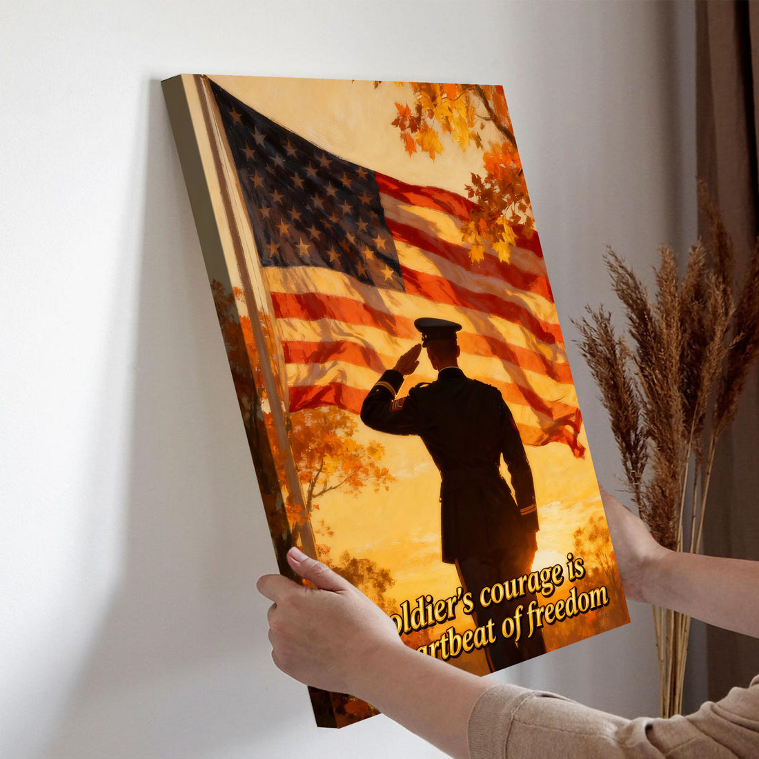 Soldier's Courage Heartbeat of Freedom Poster