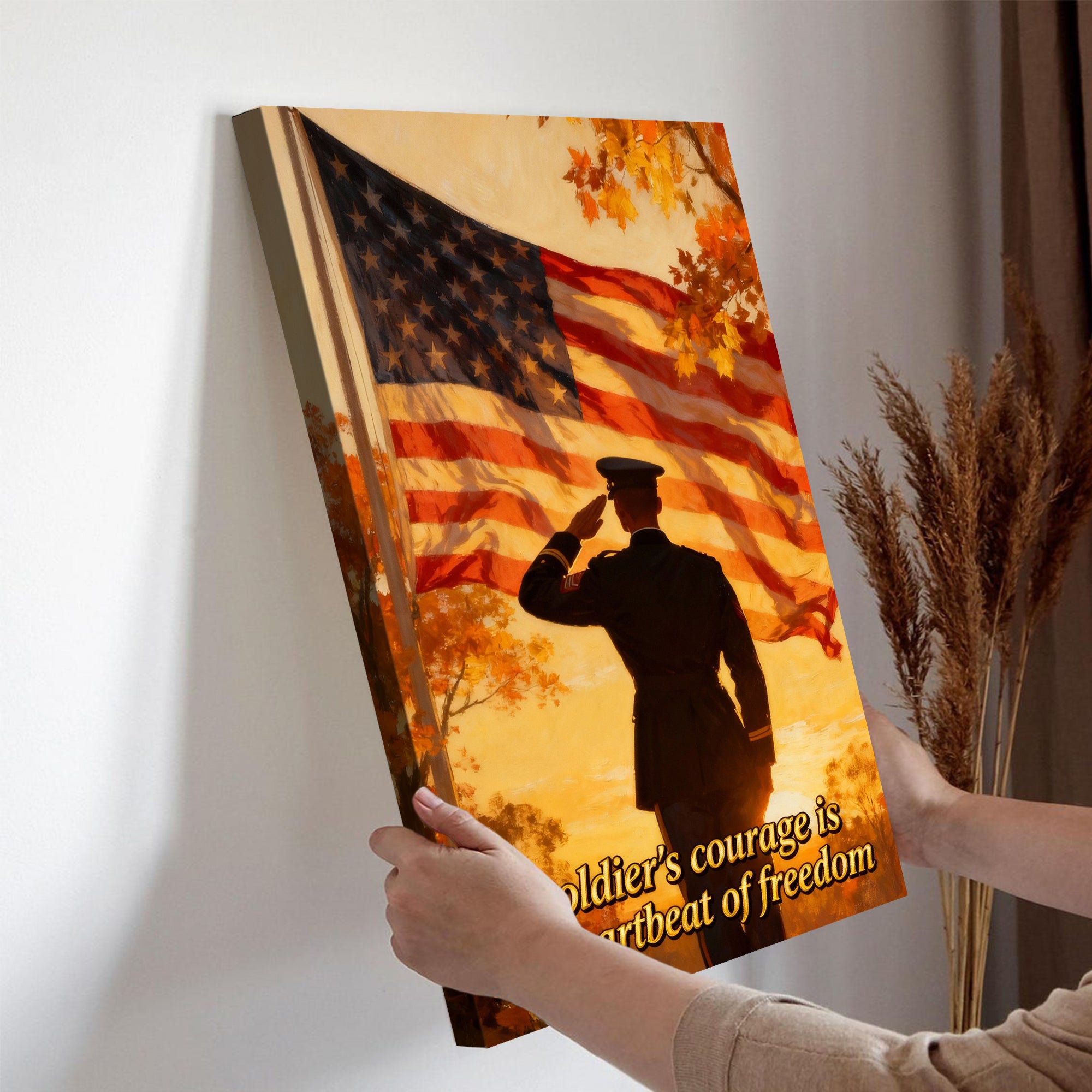 Soldier's Courage Heartbeat of Freedom Poster