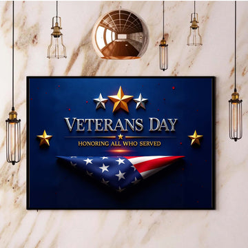 Veterans Day Honoring All Who Served Poster