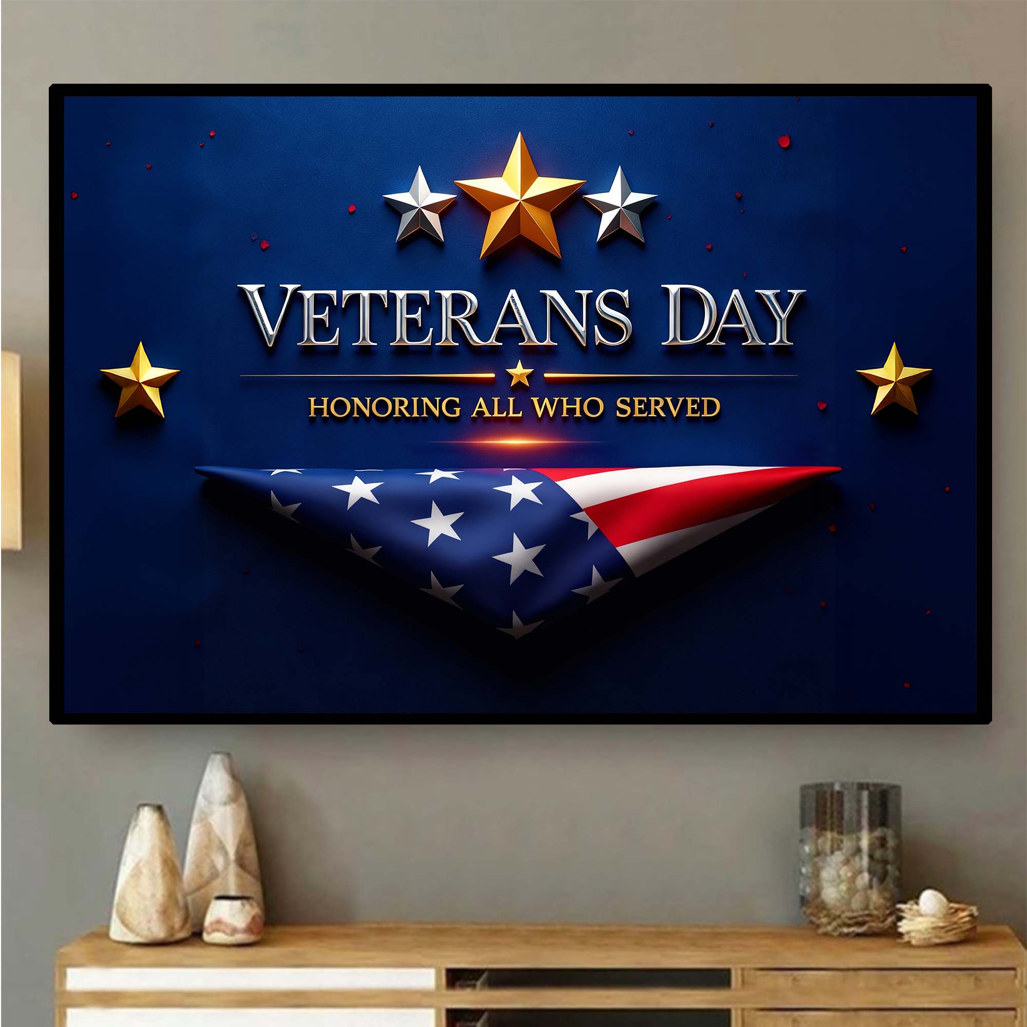 Veterans Day Honoring All Who Served Poster