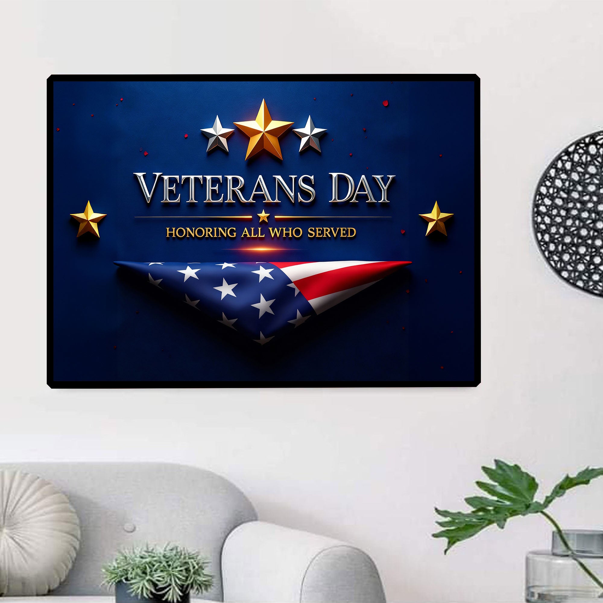Veterans Day Honoring All Who Served Poster