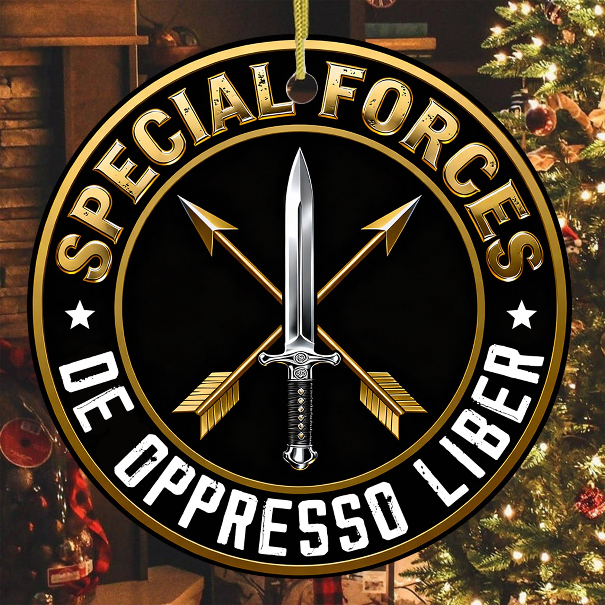 Green Beret De Oppresso Liber Ornament