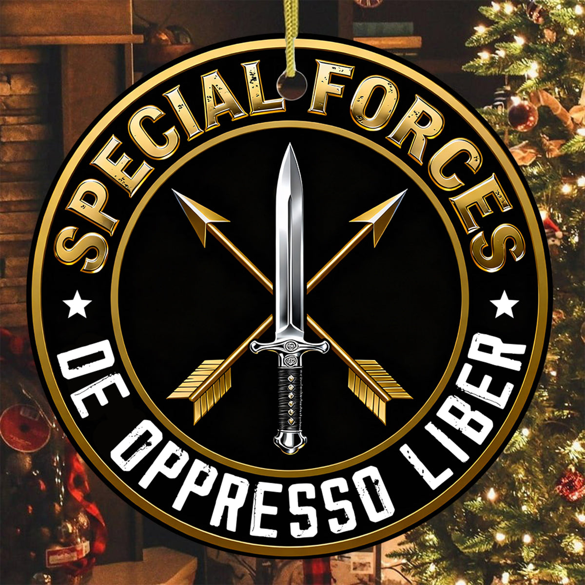 Green Beret De Oppresso Liber Ornament Main image