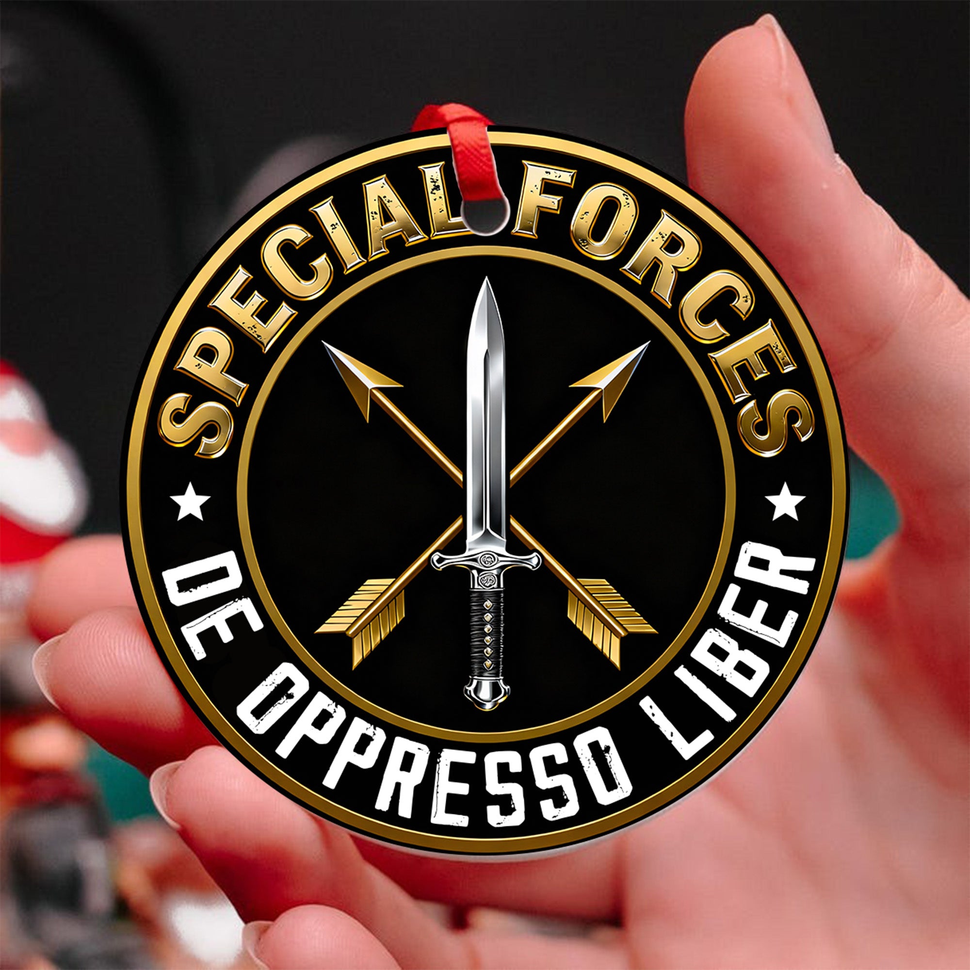 Green Beret De Oppresso Liber Ornament