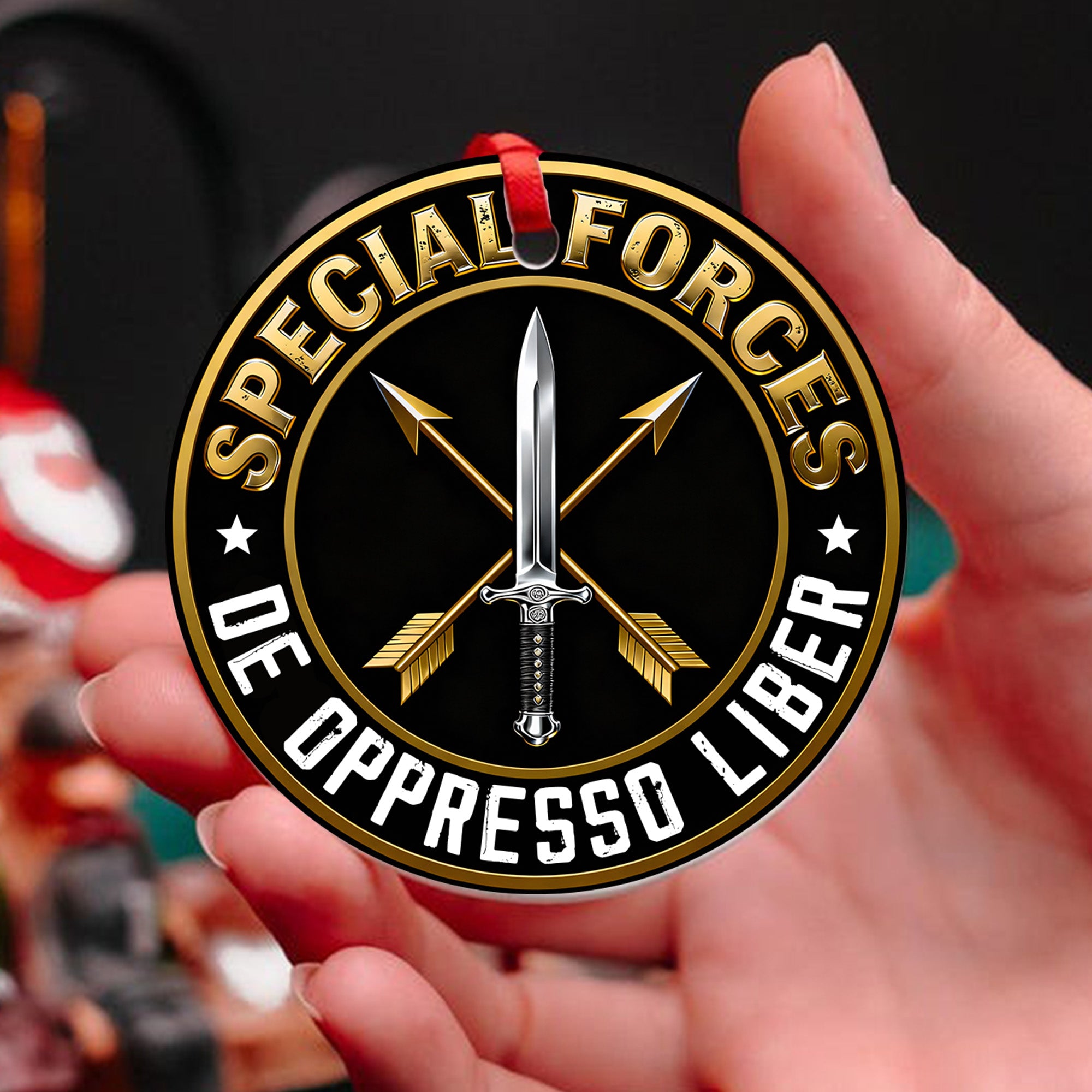 Green Beret De Oppresso Liber Ornament