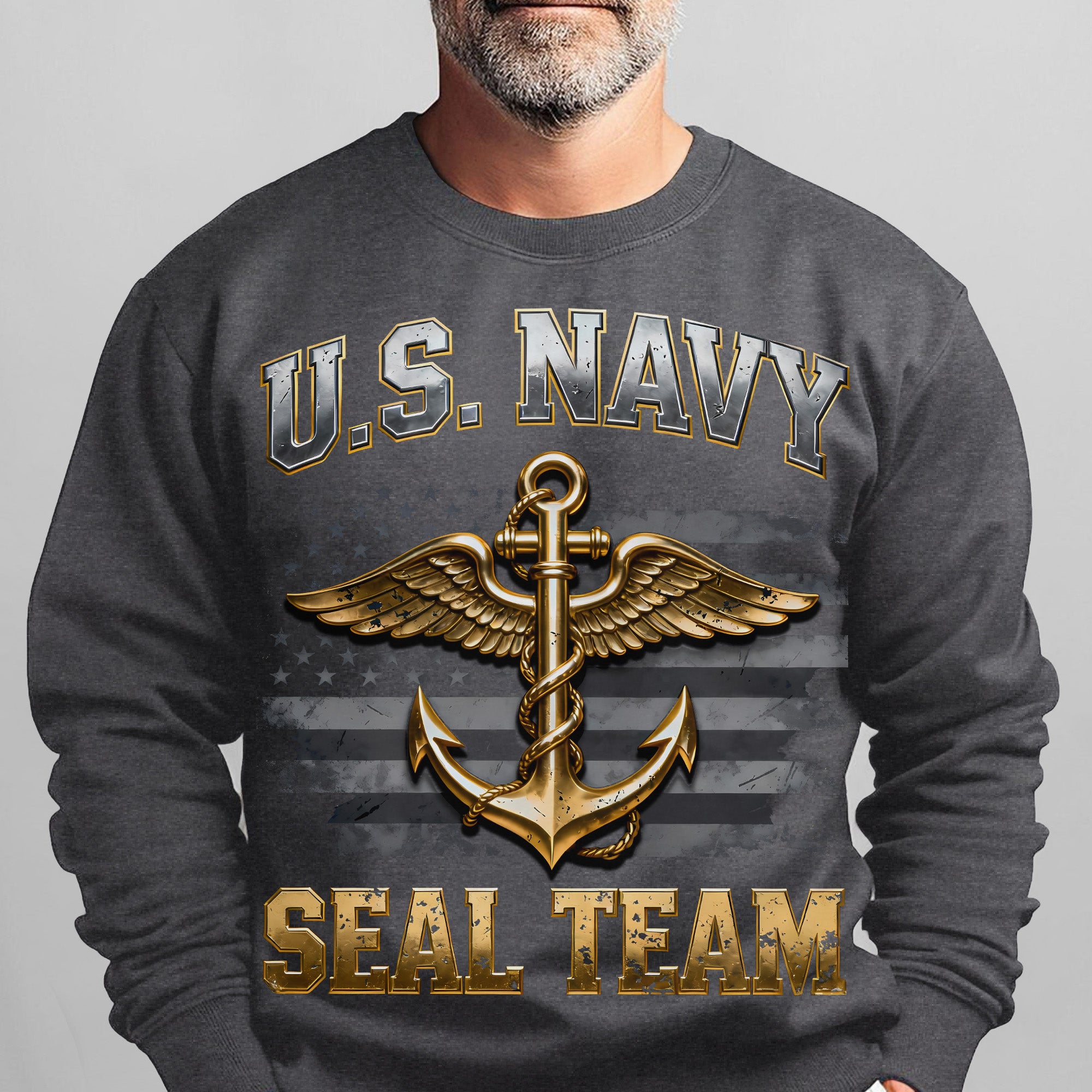US Navy SEAL Team Proud US Military Veteran Honor Courage Brotherhood Strength Always Sweatshirt
