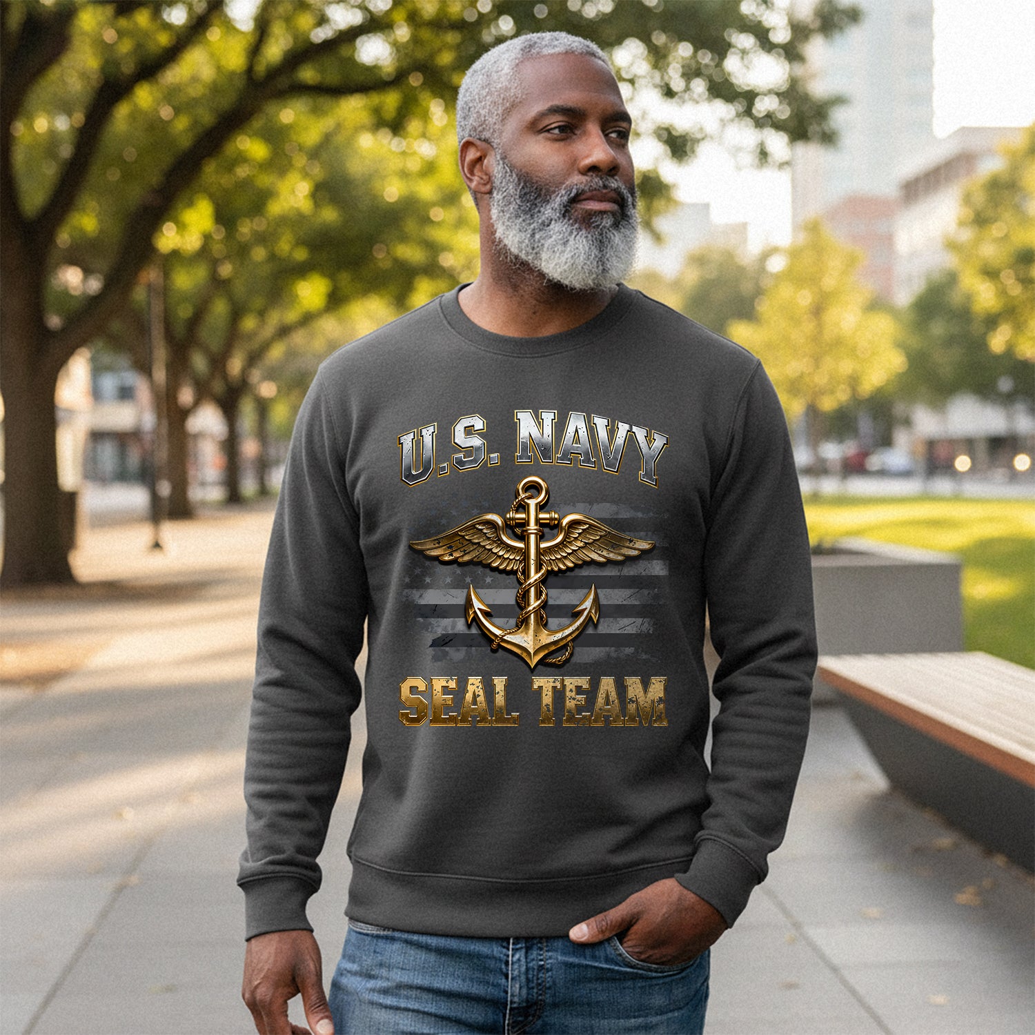 US Navy SEAL Team Proud US Military Sweatshirt