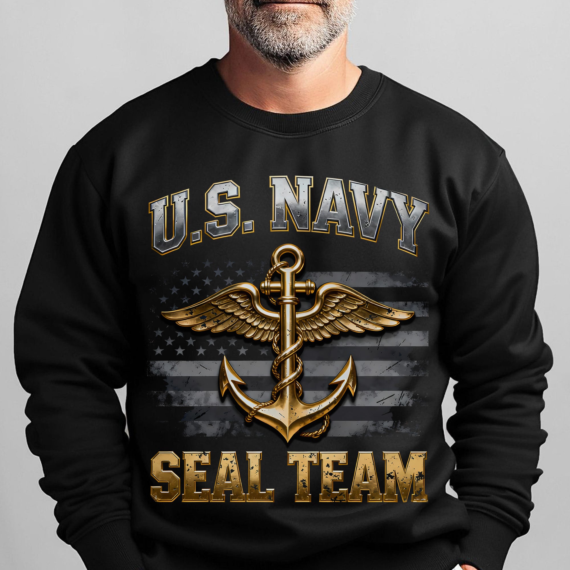 US Navy SEAL Team Proud US Military Veteran Honor Courage Brotherhood Strength Always Sweatshirt