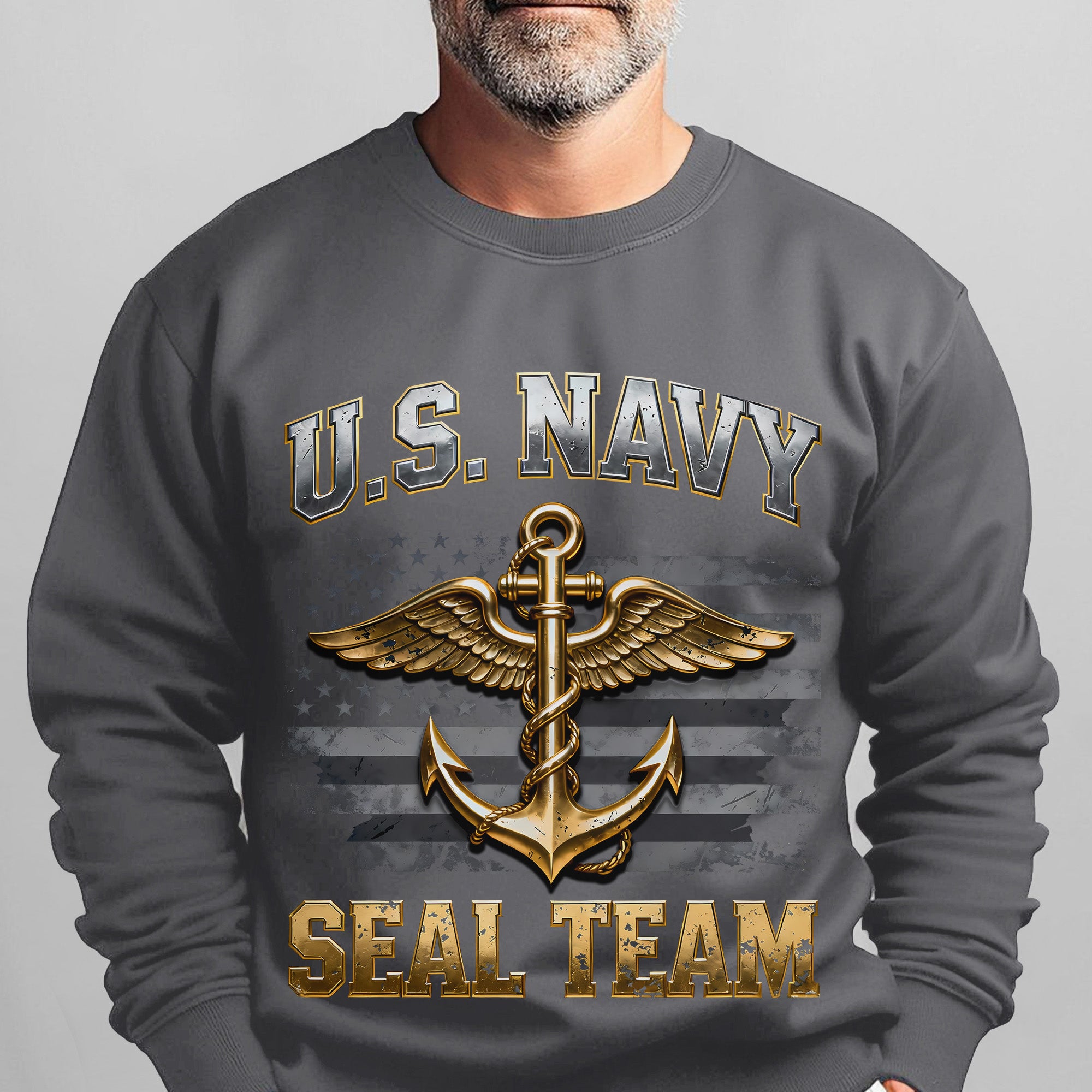 US Navy SEAL Team Proud US Military Veteran Honor Courage Brotherhood Strength Always Sweatshirt