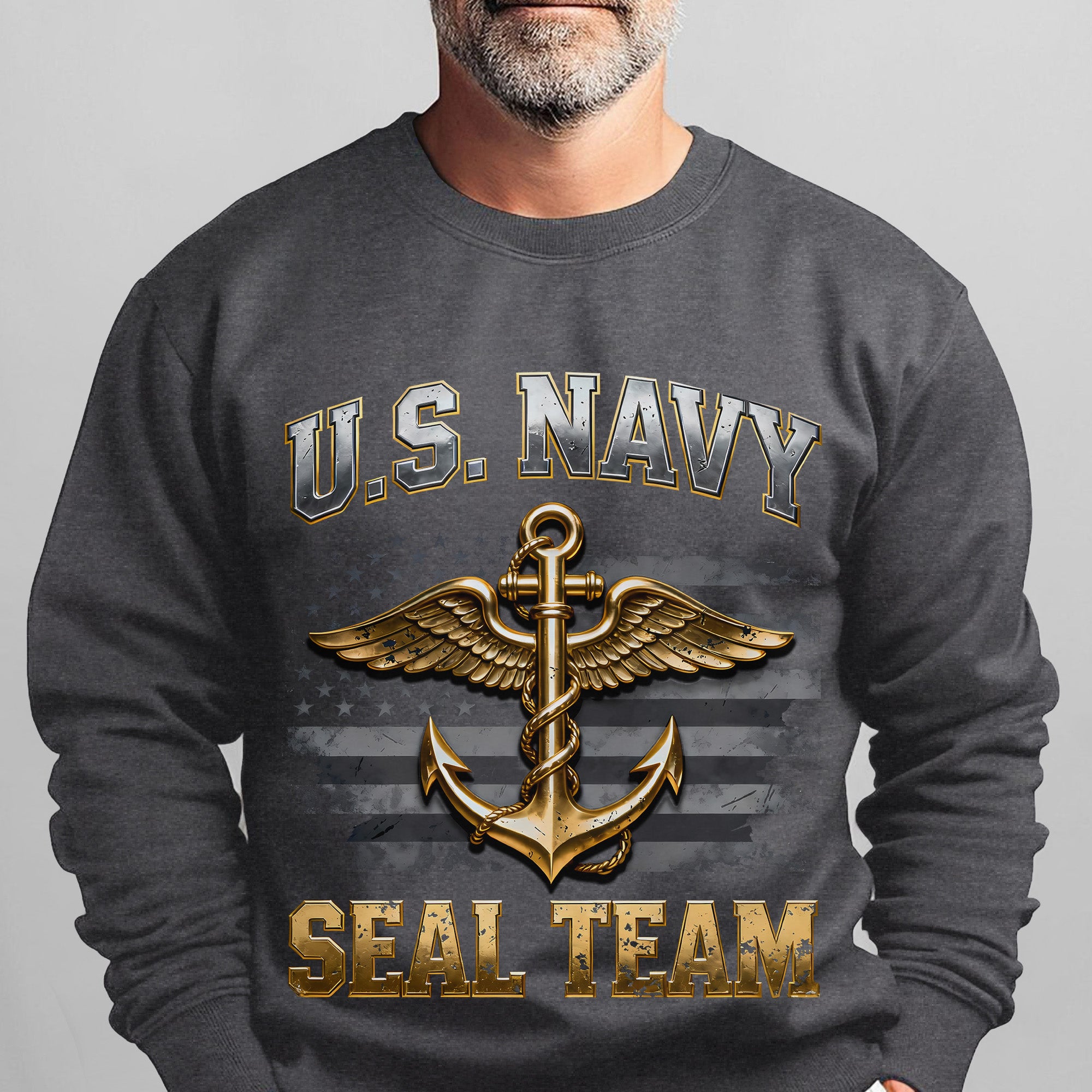US Navy SEAL Team Proud US Military Veteran Honor Courage Brotherhood Strength Always Sweatshirt