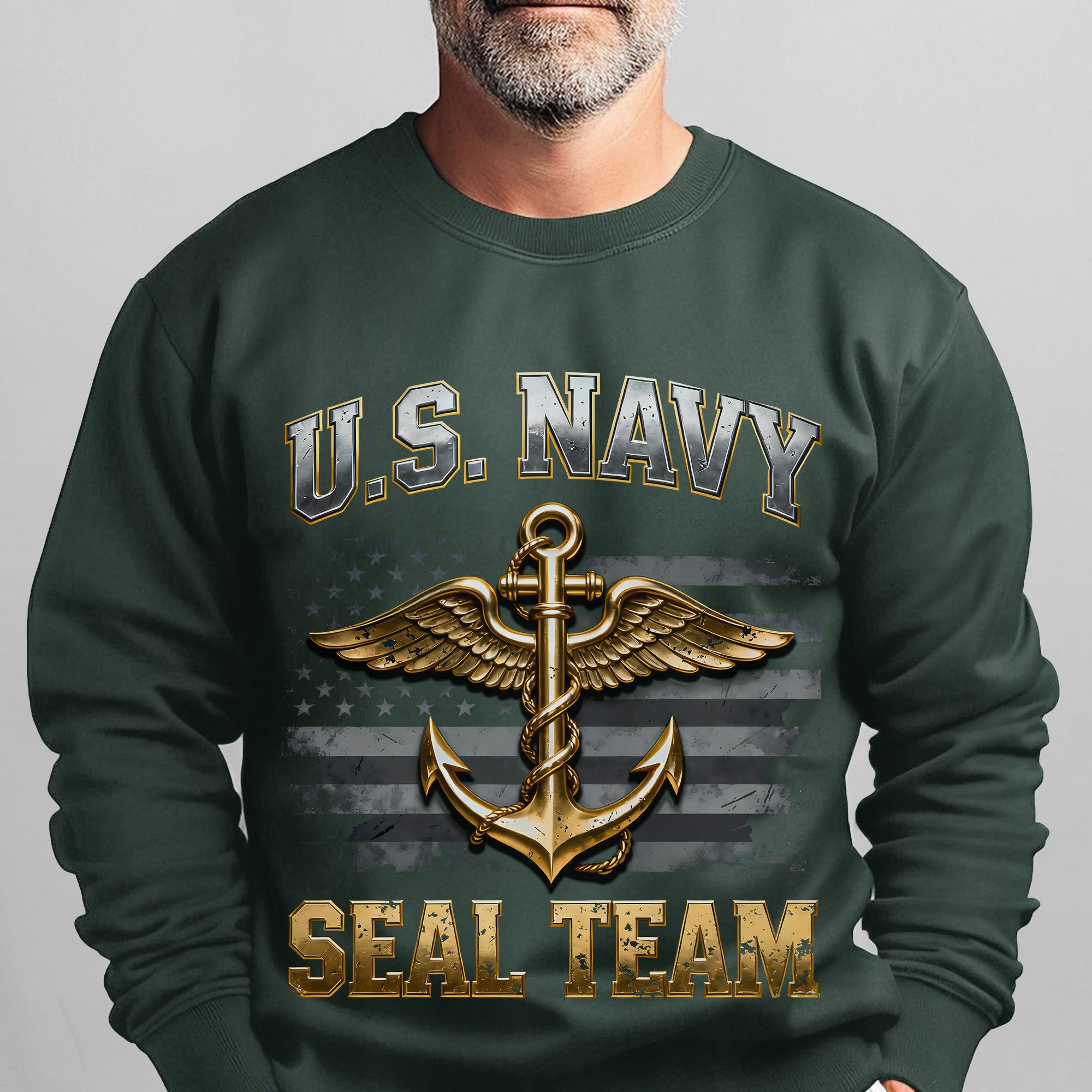 US Navy SEAL Team Proud US Military Veteran Honor Courage Brotherhood Strength Always Sweatshirt