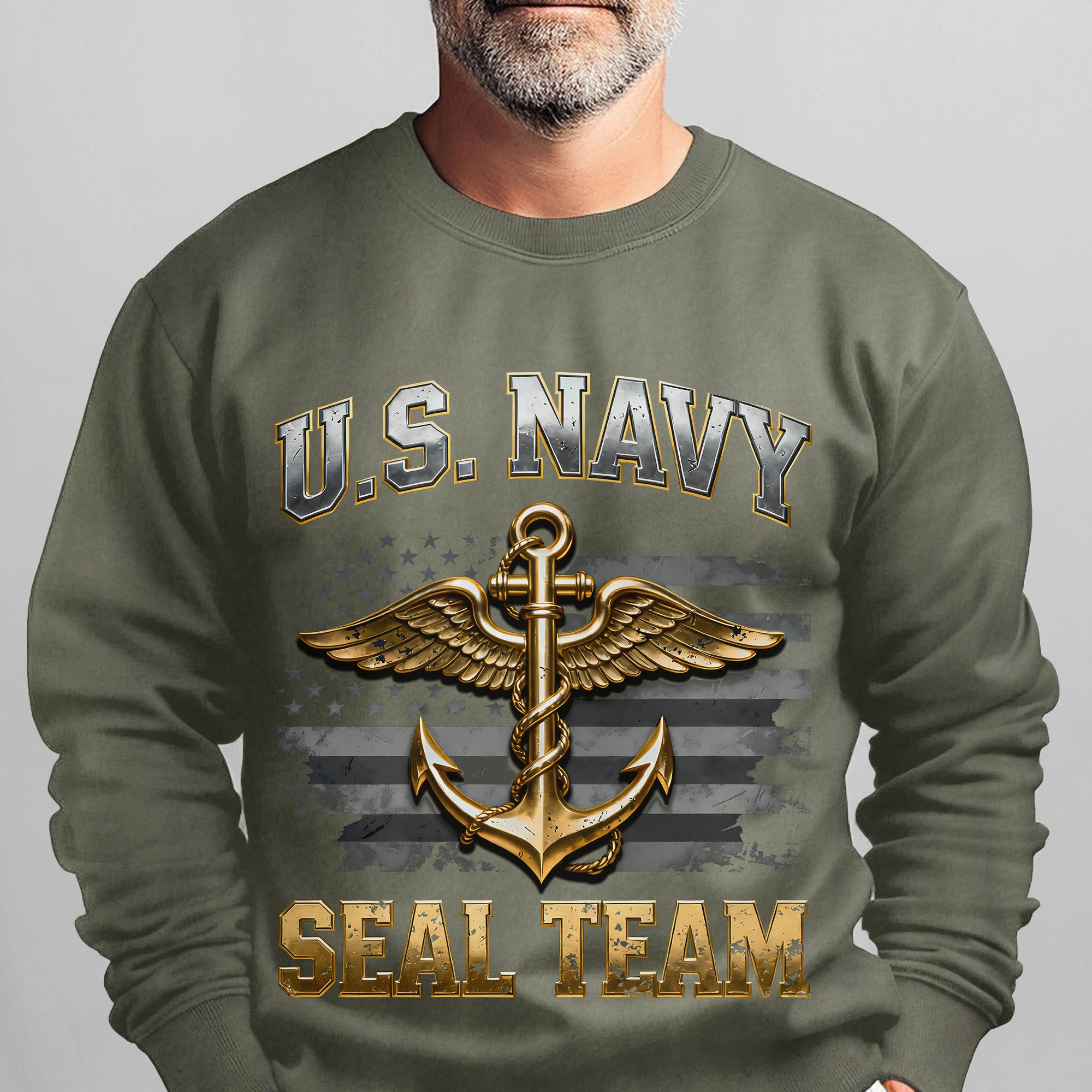 US Navy SEAL Team Proud US Military Veteran Honor Courage Brotherhood Strength Always Sweatshirt
