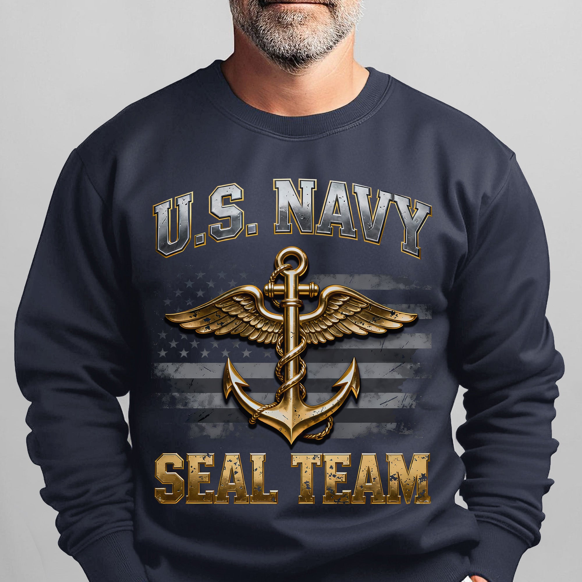 US Navy SEAL Team Proud US Military Veteran Honor Courage Brotherhood Strength Always Sweatshirt