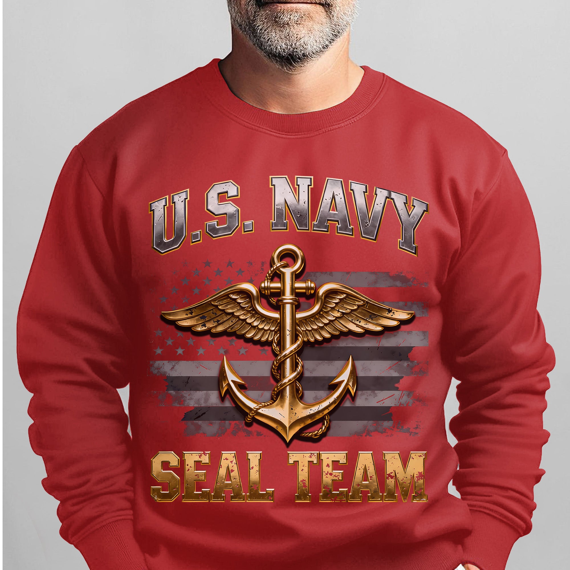 US Navy SEAL Team Proud US Military Veteran Honor Courage Brotherhood Strength Always Sweatshirt