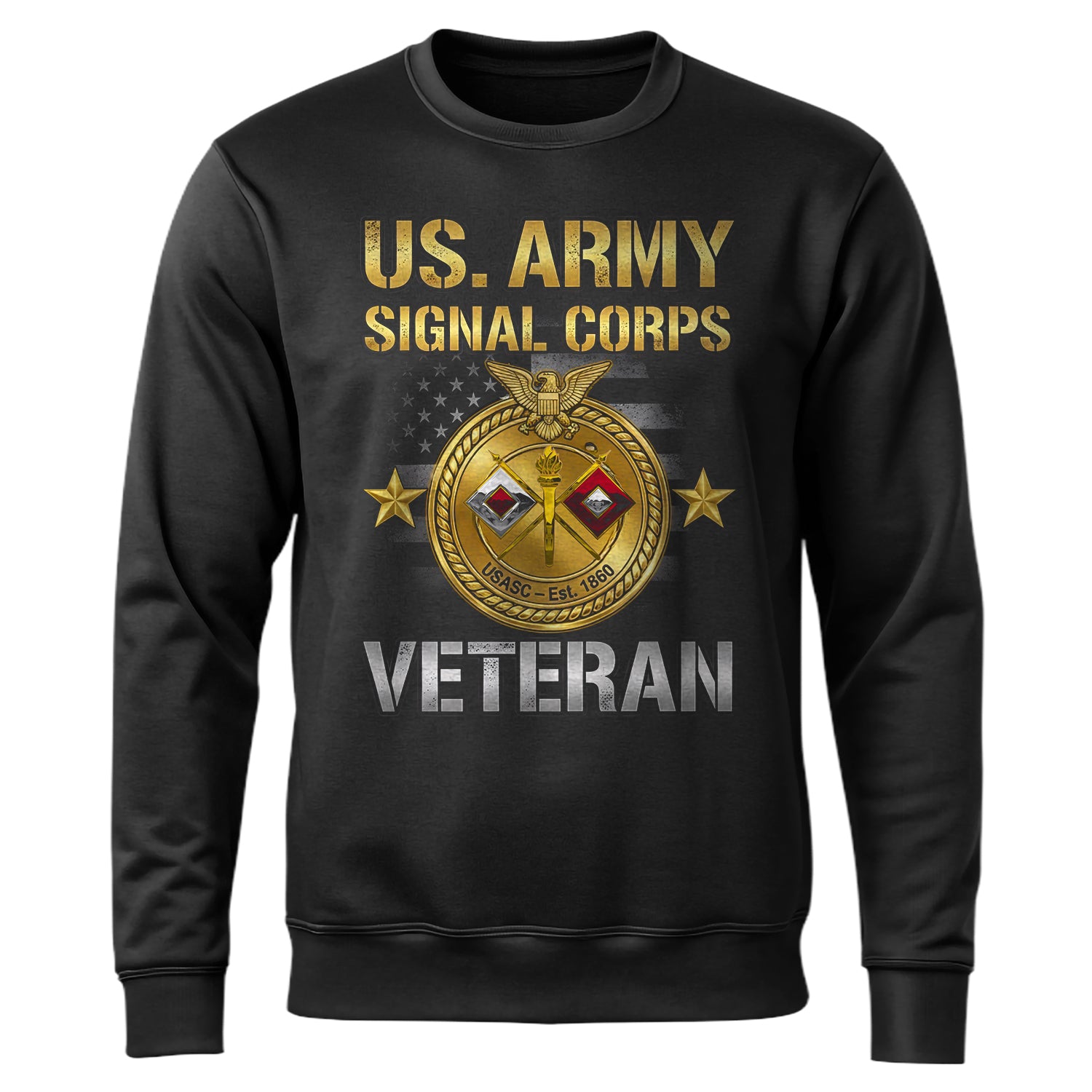 US Army Signal Corps Veteran Proud US Sweatshirt