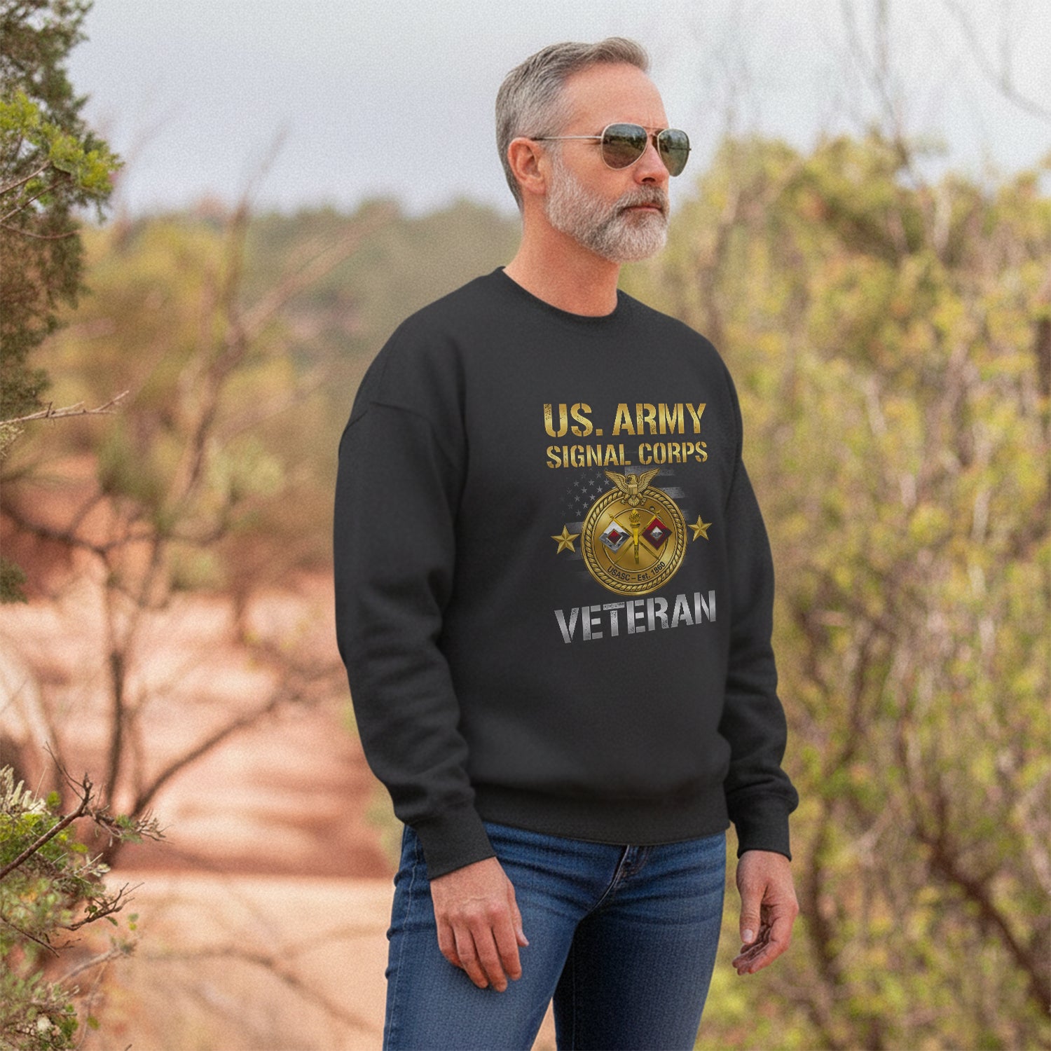 US Army Signal Corps Veteran Proud US Sweatshirt