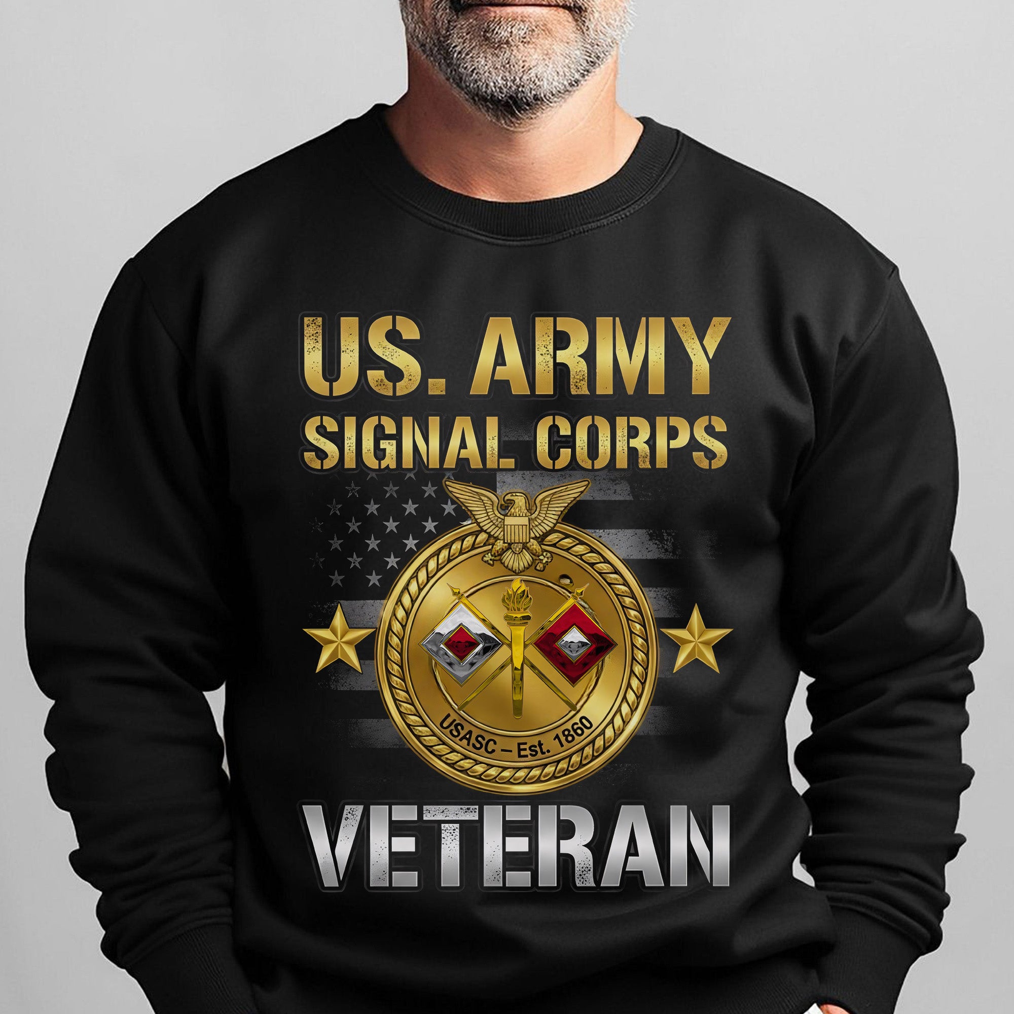 US Army Signal Corps Veteran Proud US Sweatshirt