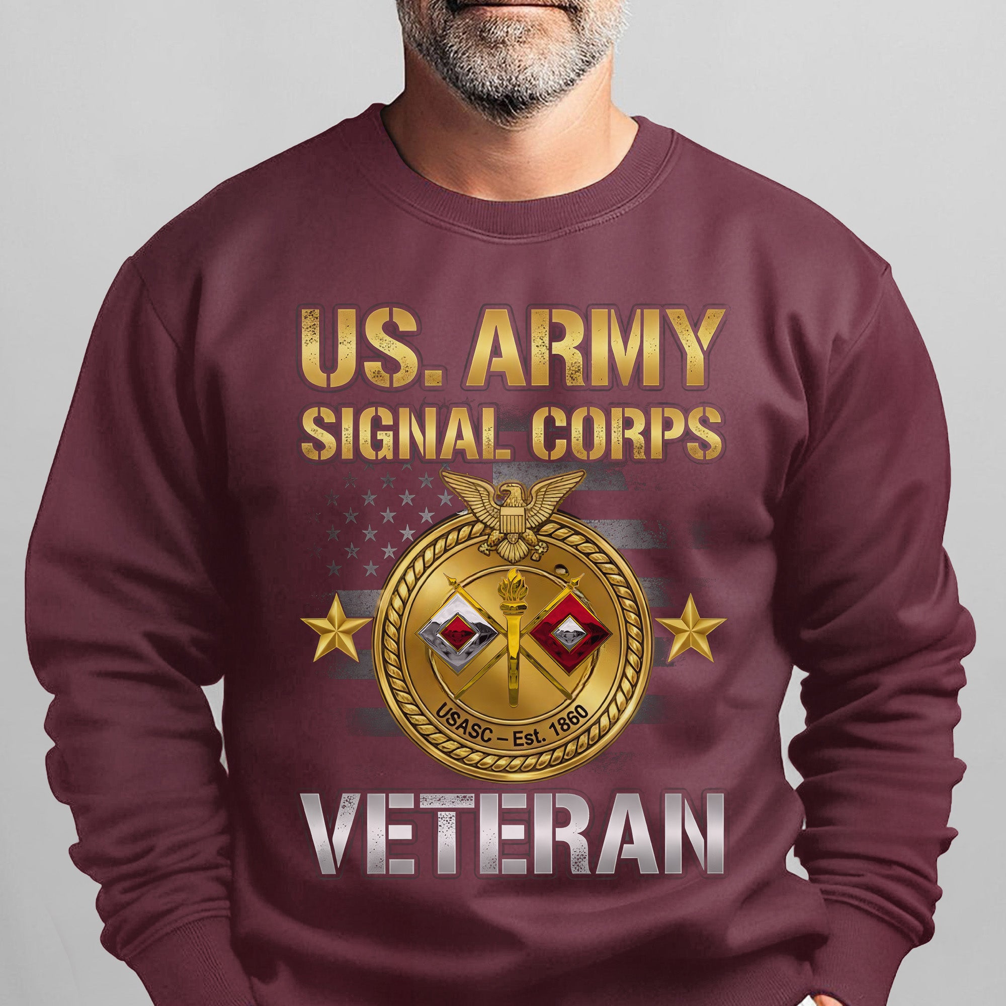 US Army Signal Corps Veteran Proud US Sweatshirt
