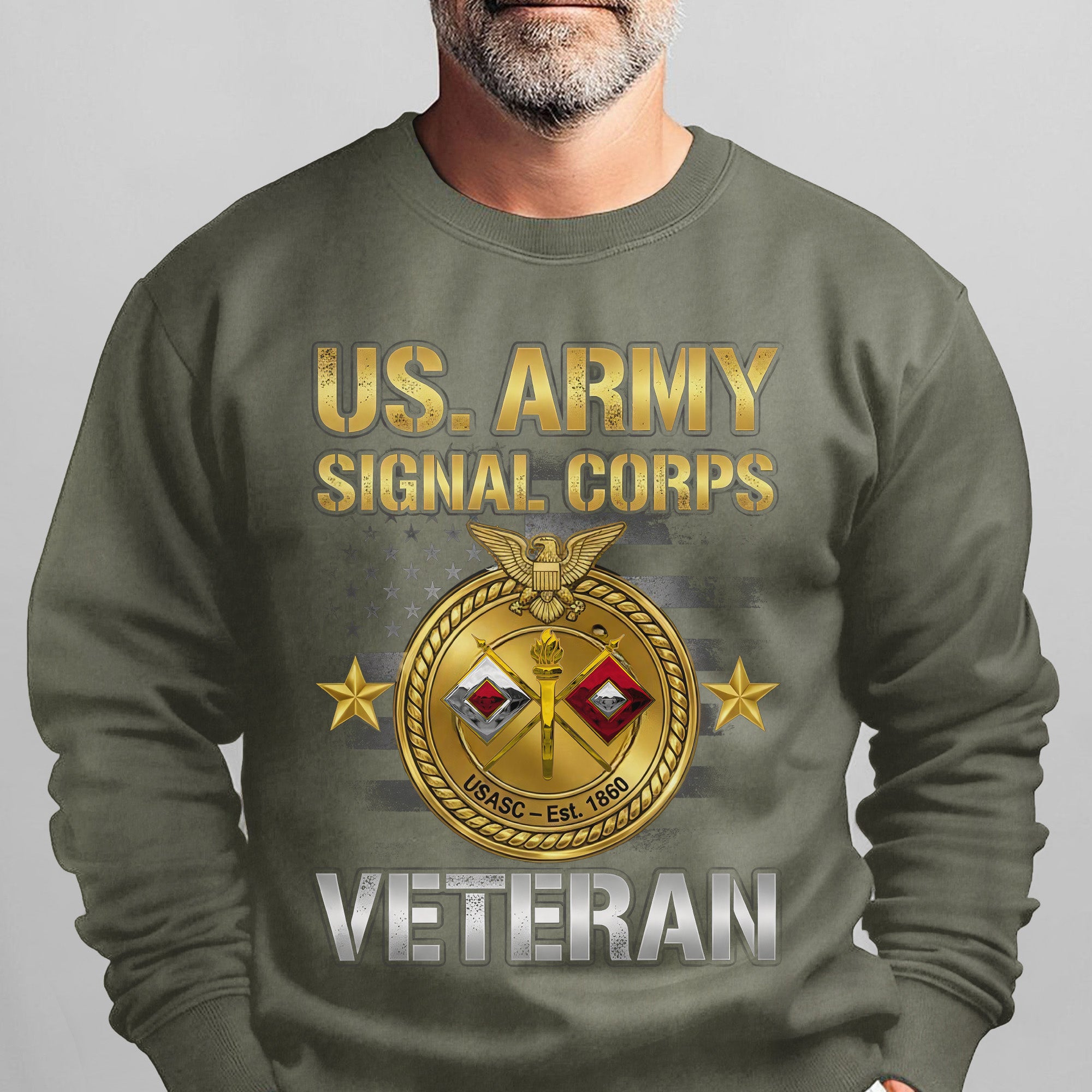 US Army Signal Corps Veteran Proud US Sweatshirt