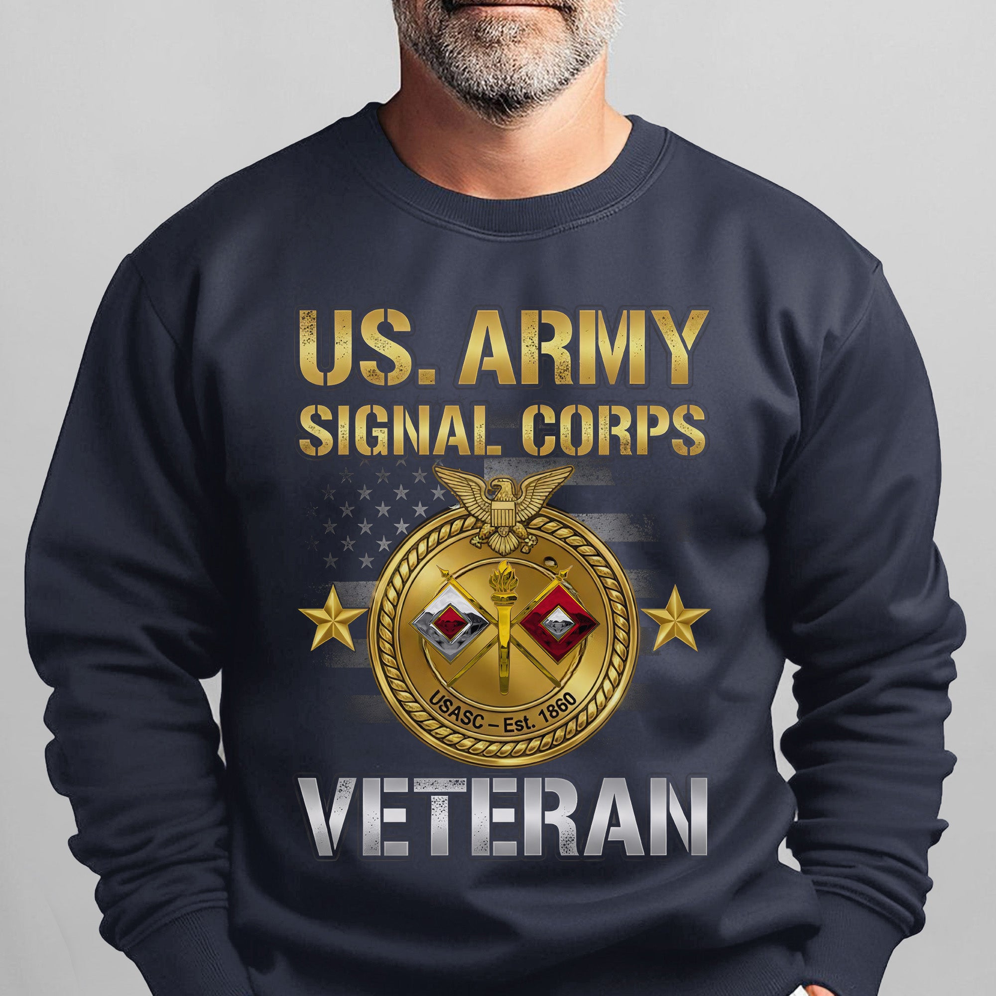 US Army Signal Corps Veteran Proud US Sweatshirt