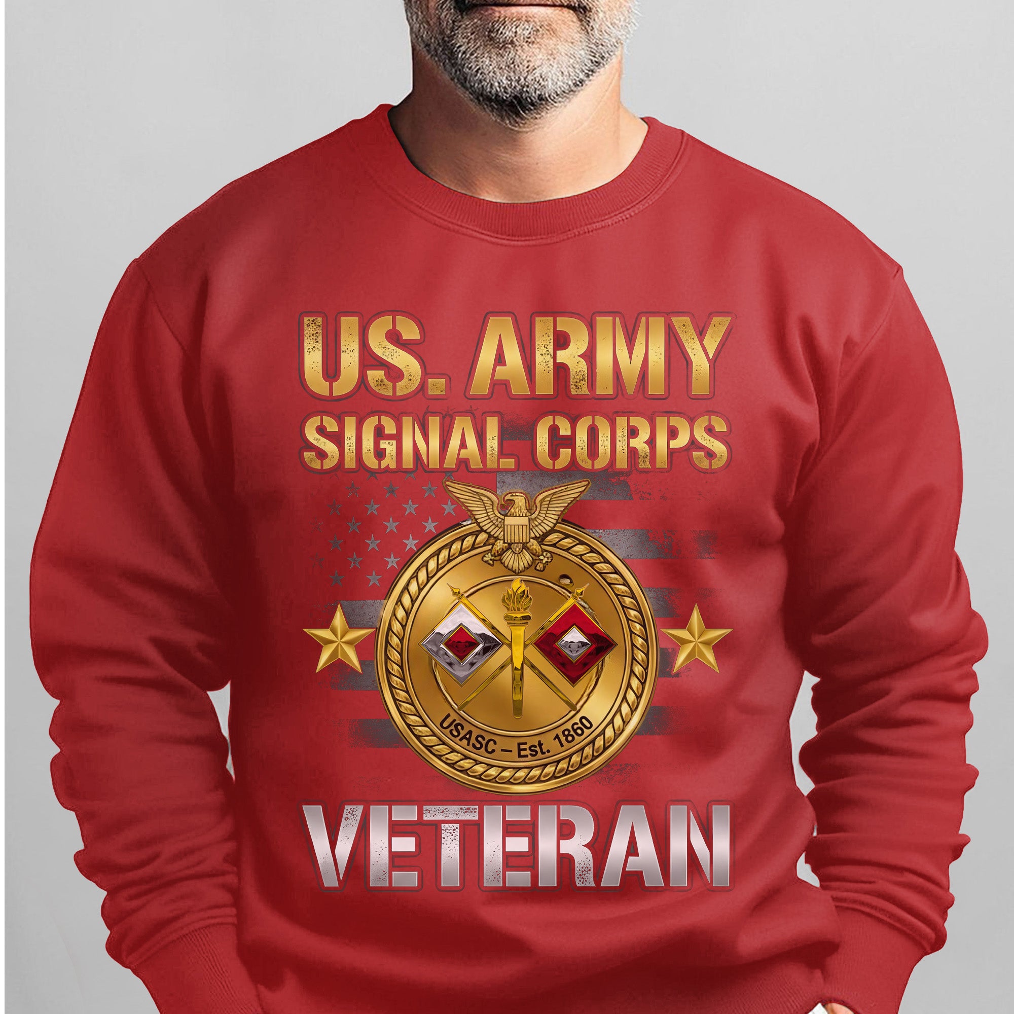 US Army Signal Corps Veteran Proud US Sweatshirt
