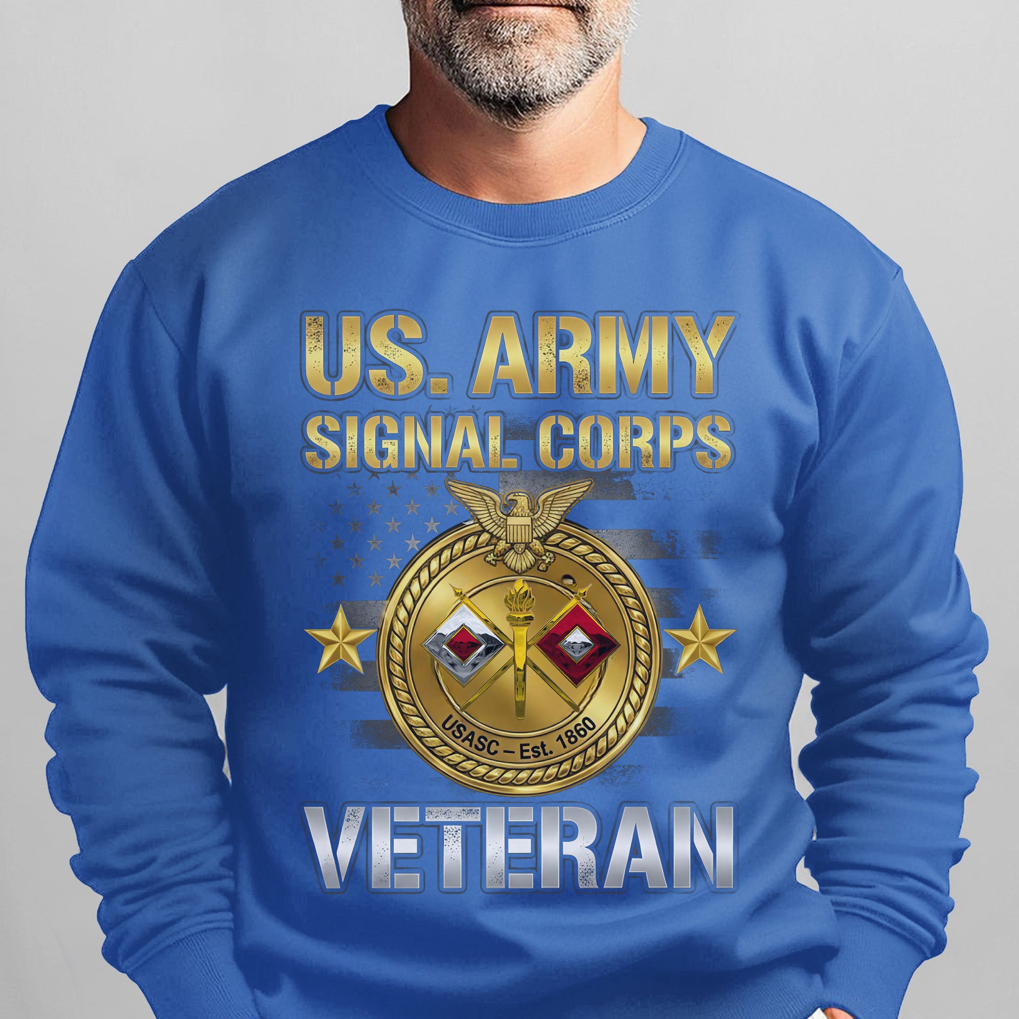 US Army Signal Corps Veteran Proud US Sweatshirt