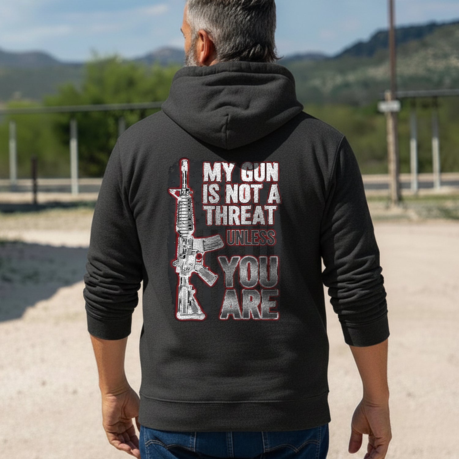 My Gun Is Not a Threat Unless You Are Proud Hoodie