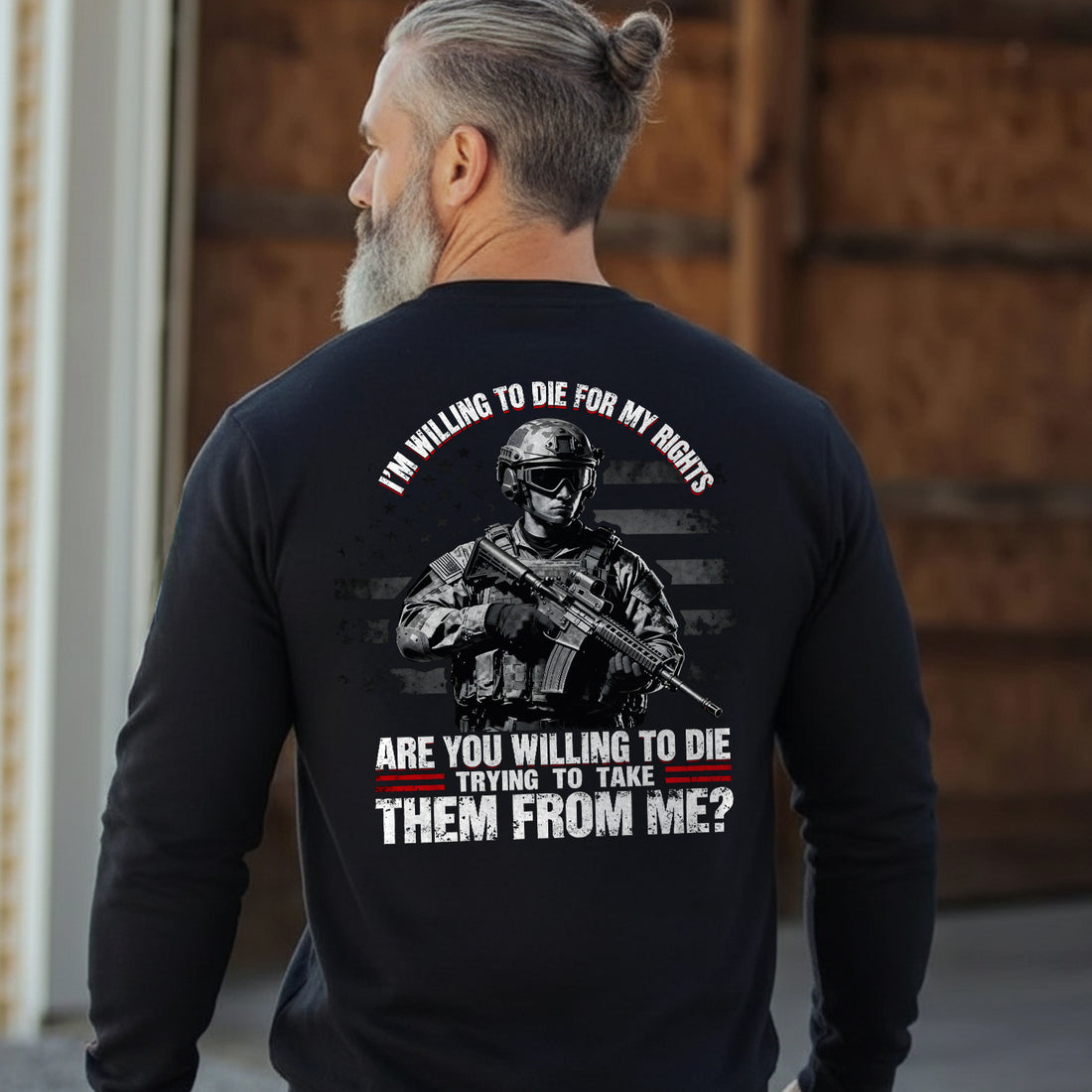 I'm Willing to Die for My Rights Stand Sweatshirt