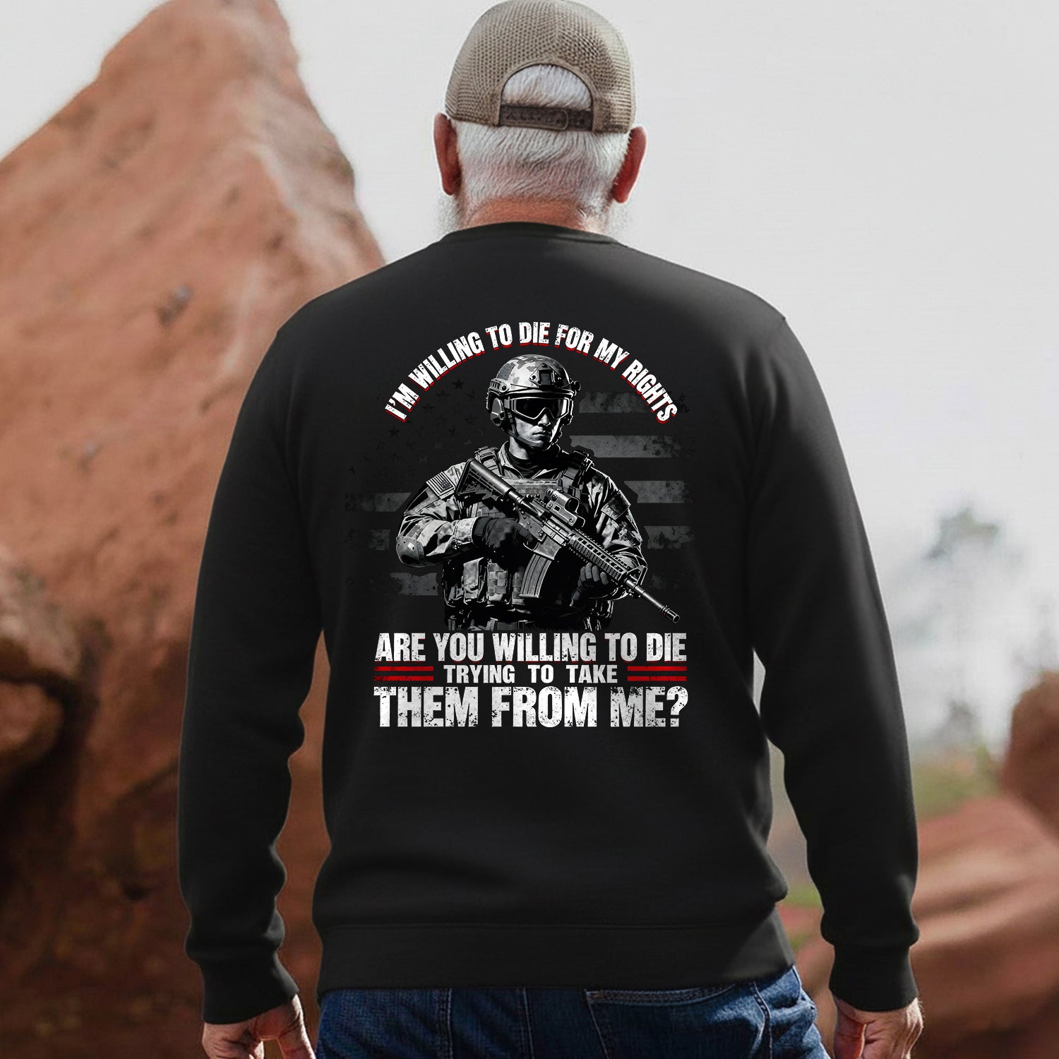 I'm Willing to Die for My Rights Stand Sweatshirt
