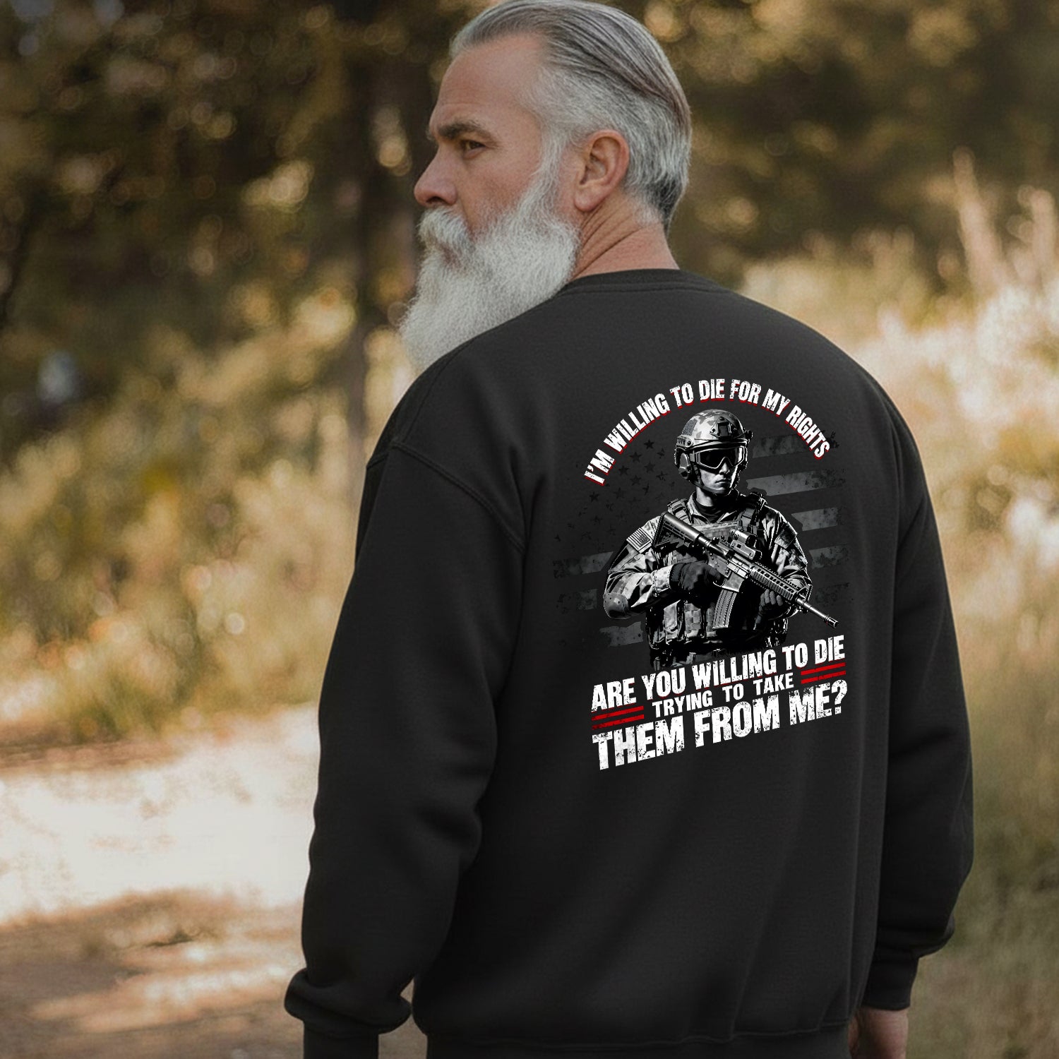 I'm Willing to Die for My Rights Stand Sweatshirt