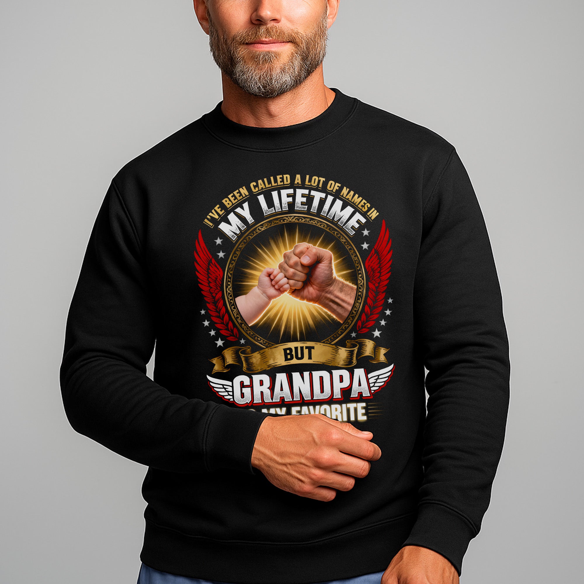 I've Been Called a Lot of Names in My Lifetime Grandpa Is My Favorite Proud US Military Veteran Sweatshirt