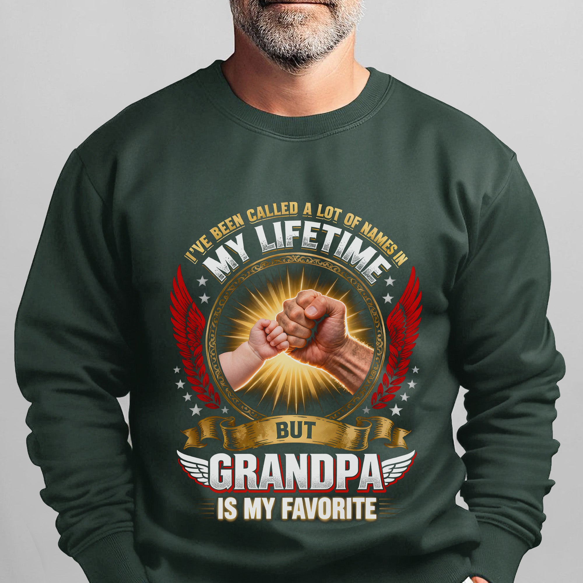 I've Been Called a Lot of Names in My Lifetime Grandpa Is My Favorite Proud US Military Veteran Sweatshirt