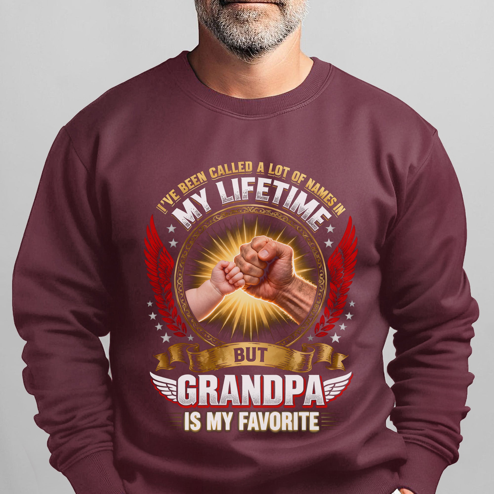I've Been Called a Lot of Names in My Lifetime Grandpa Is My Favorite Proud US Military Veteran Sweatshirt
