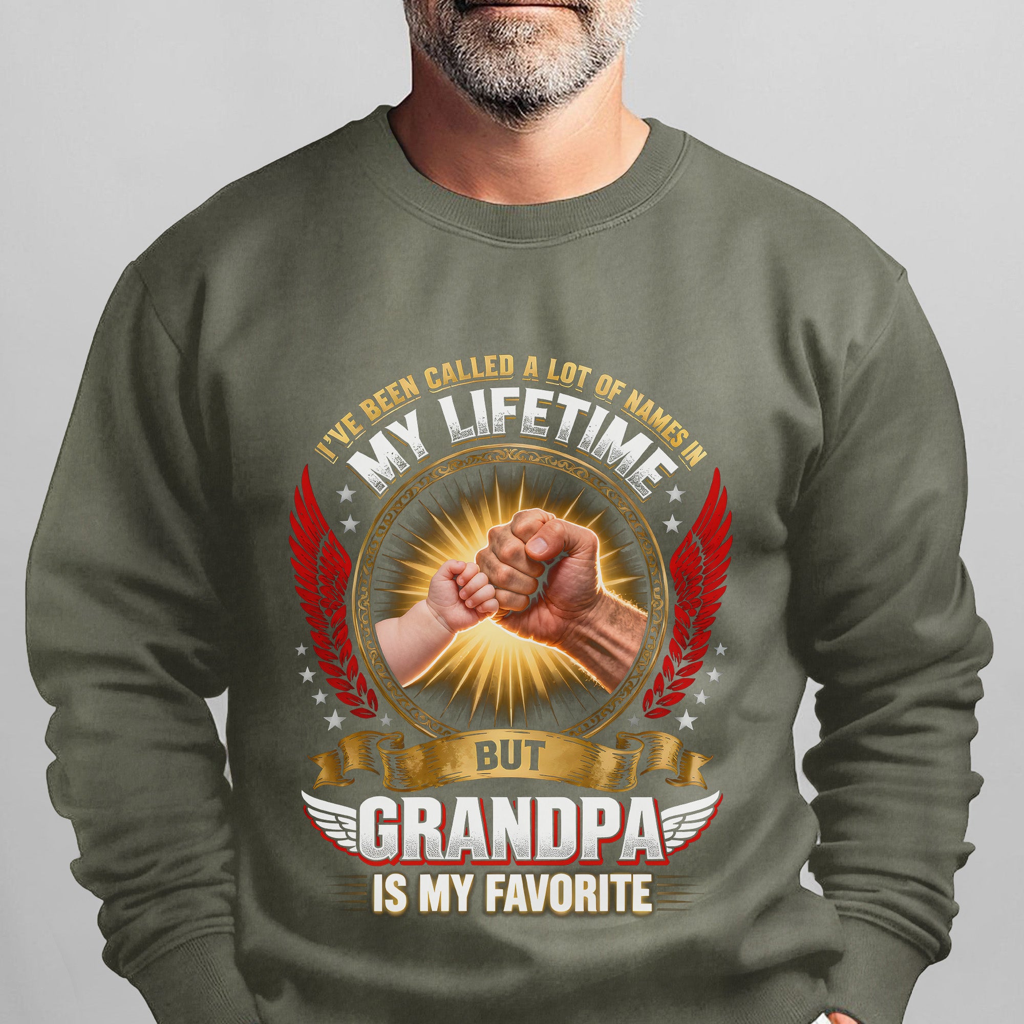I've Been Called a Lot of Names in My Lifetime Grandpa Is My Favorite Proud US Military Veteran Sweatshirt