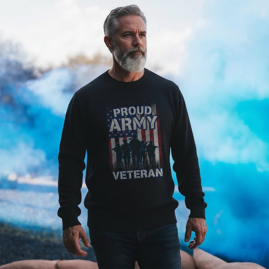 Proud Army Veteran US Military Honor Sweatshirt