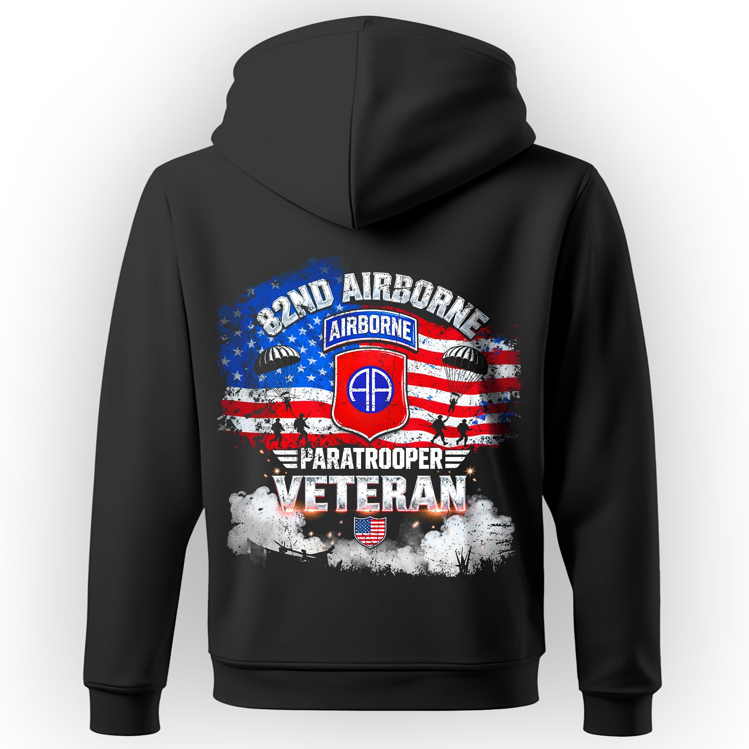 82nd Airborne Paratrooper Veteran Proud US Hoodie