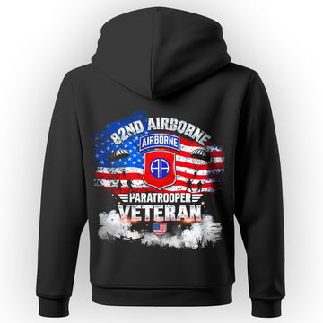 82nd Airborne Paratrooper Veteran Proud US Hoodie
