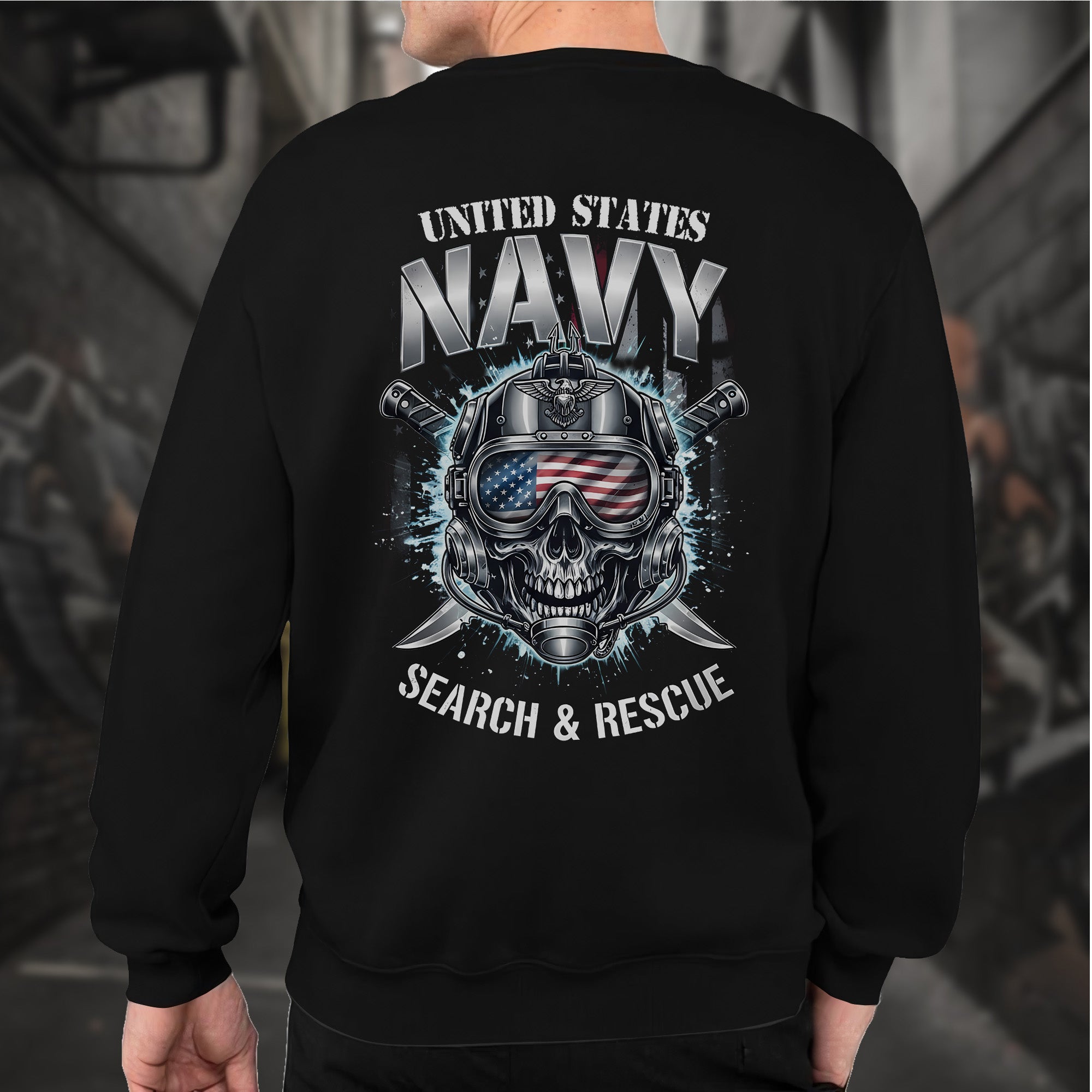 United States Navy Search and Rescue Proud US Military Veteran Honor Courage Service Always Sweatshirt