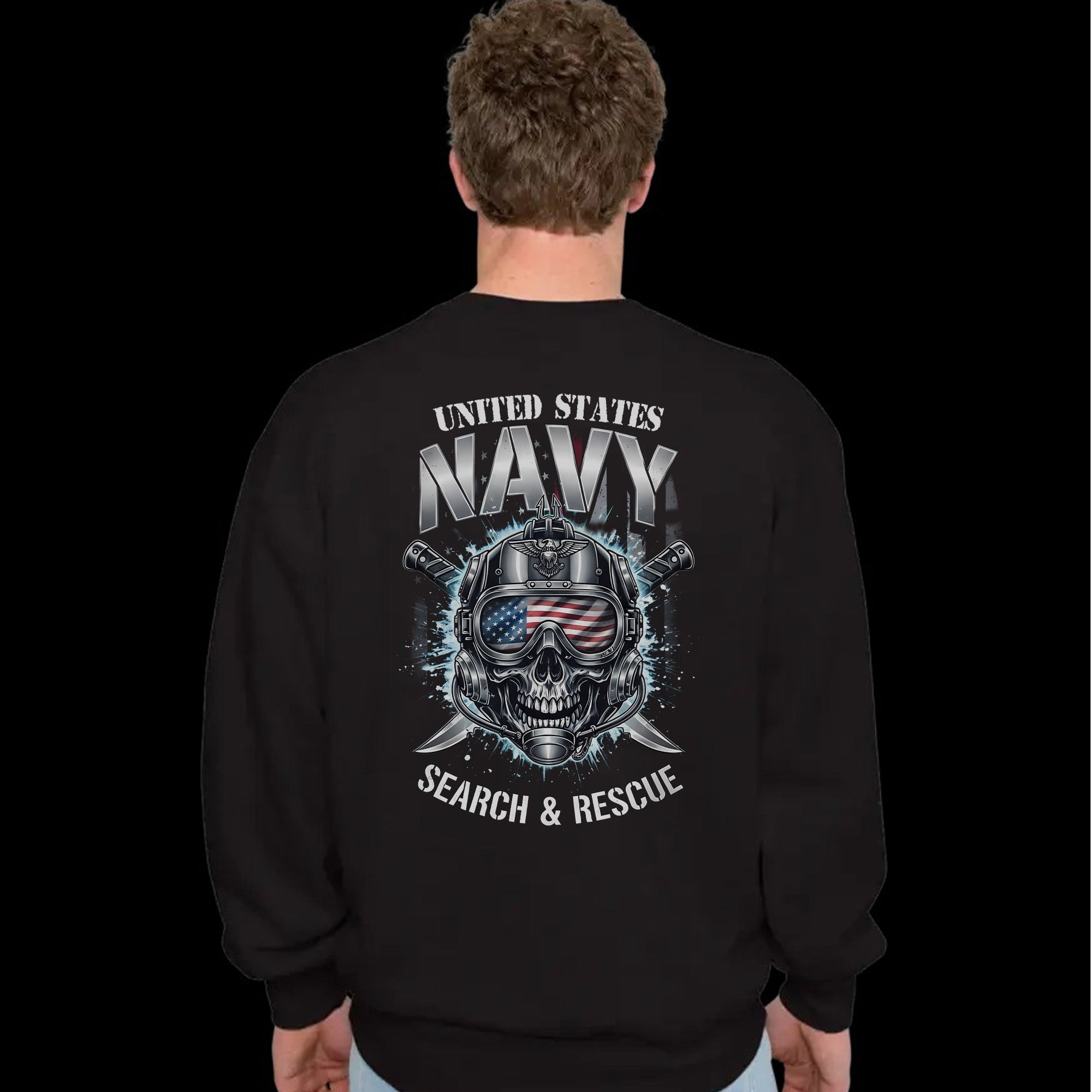 United States Navy Search and Rescue Proud US Military Veteran Honor Courage Service Always Sweatshirt