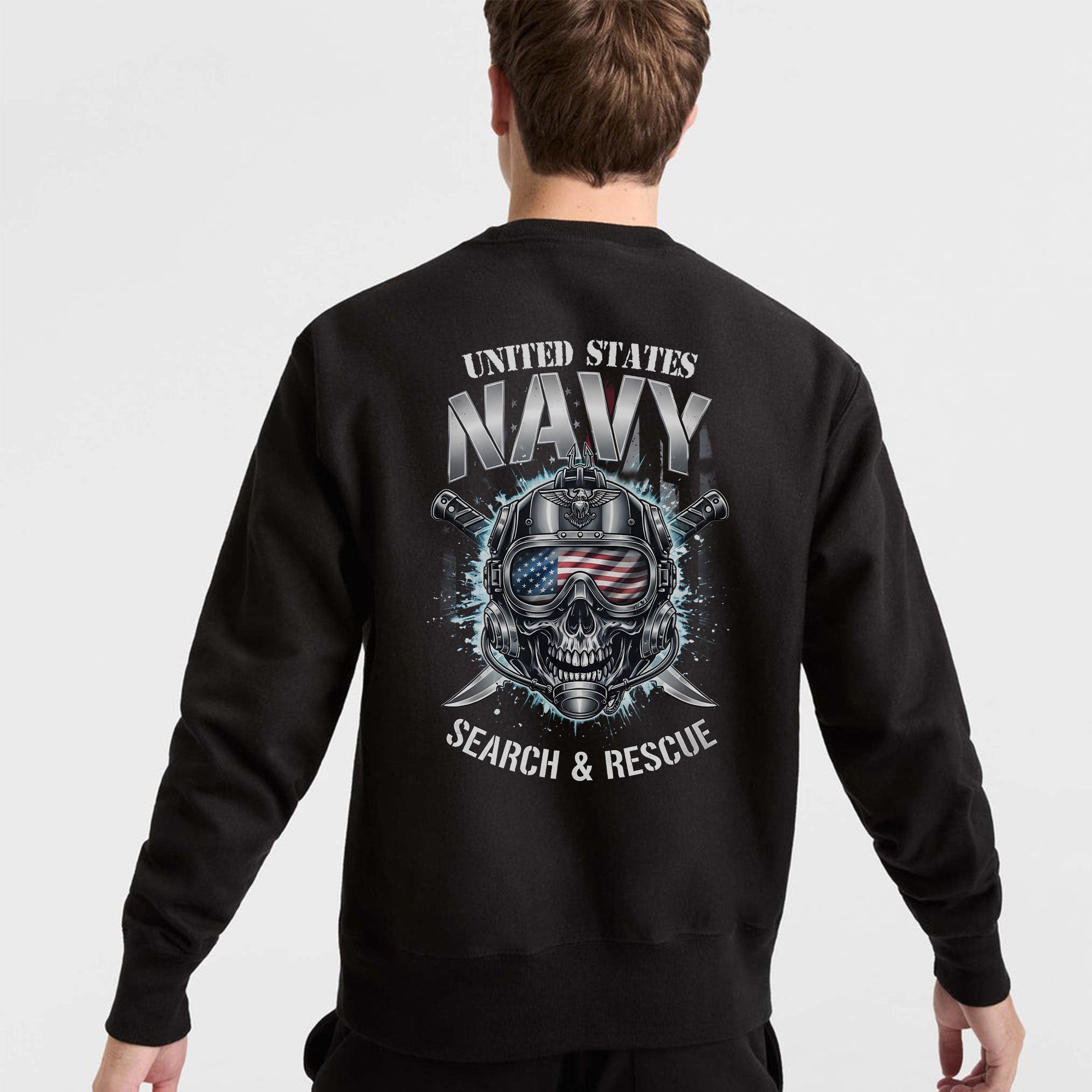 United States Navy Search and Rescue Proud US Military Veteran Honor Courage Service Always Sweatshirt