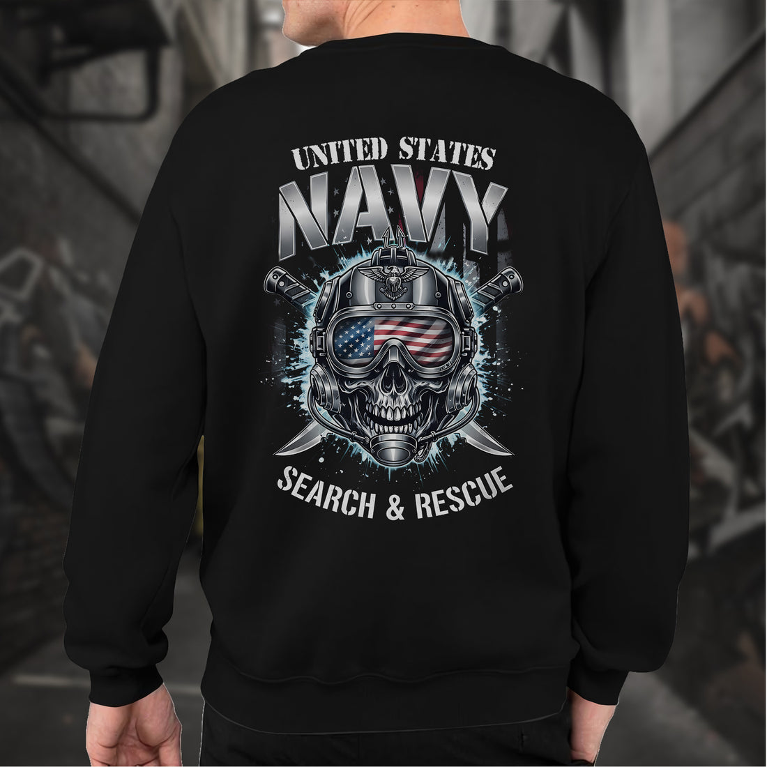 United States Navy Search and Rescue Proud US Military Veteran Honor Courage Service Always Sweatshirt
