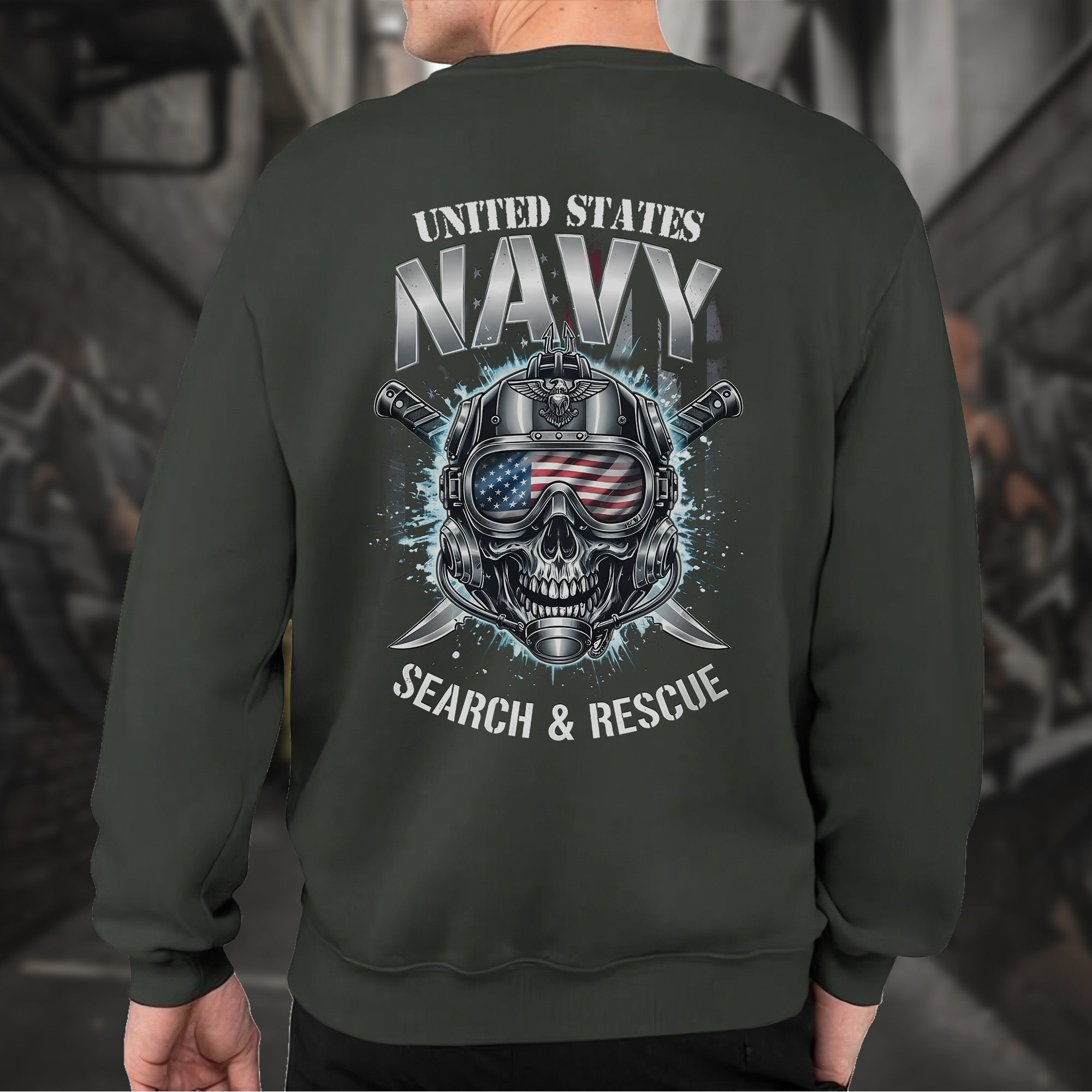 United States Navy Search and Rescue Proud US Military Veteran Honor Courage Service Always Sweatshirt